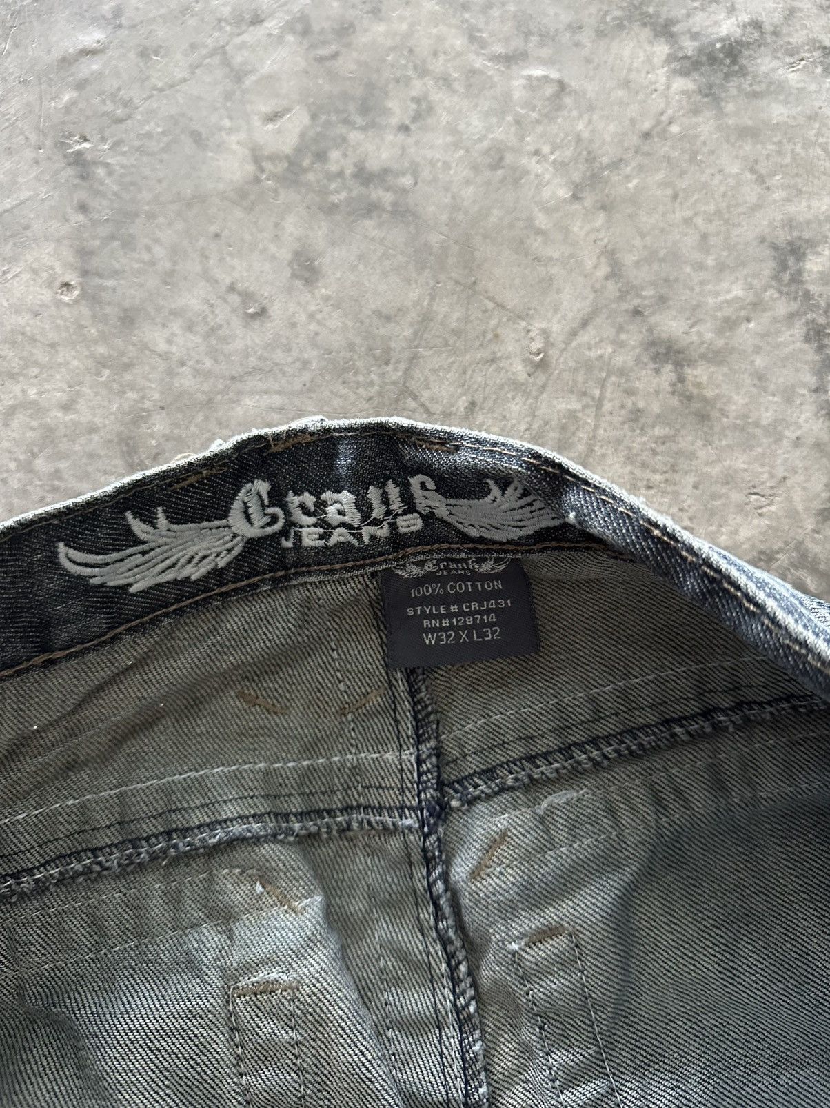 If Six Was Nine × Japanese Brand × Le Grande Bleu (L.G.B.) Japanese Y2K Whisker Wash Flared Jeans Size 34" / US 12 / IT 48 - 7 Thumbnail