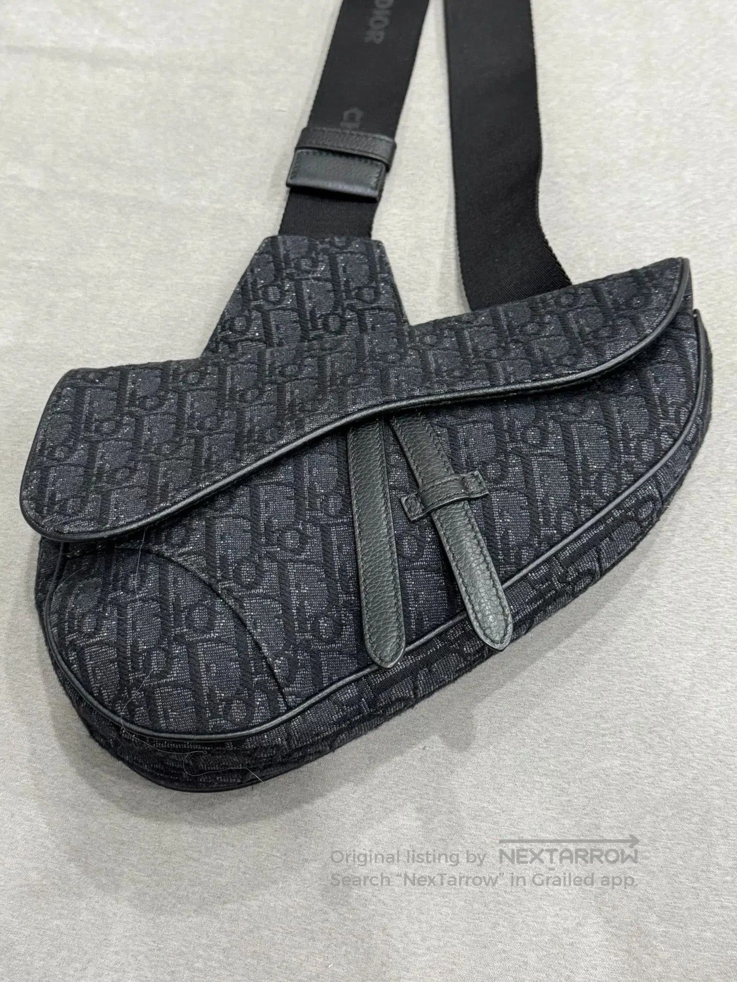 Dior black dior saddle bag secondhand. Size ONE SIZE - 3 Thumbnail