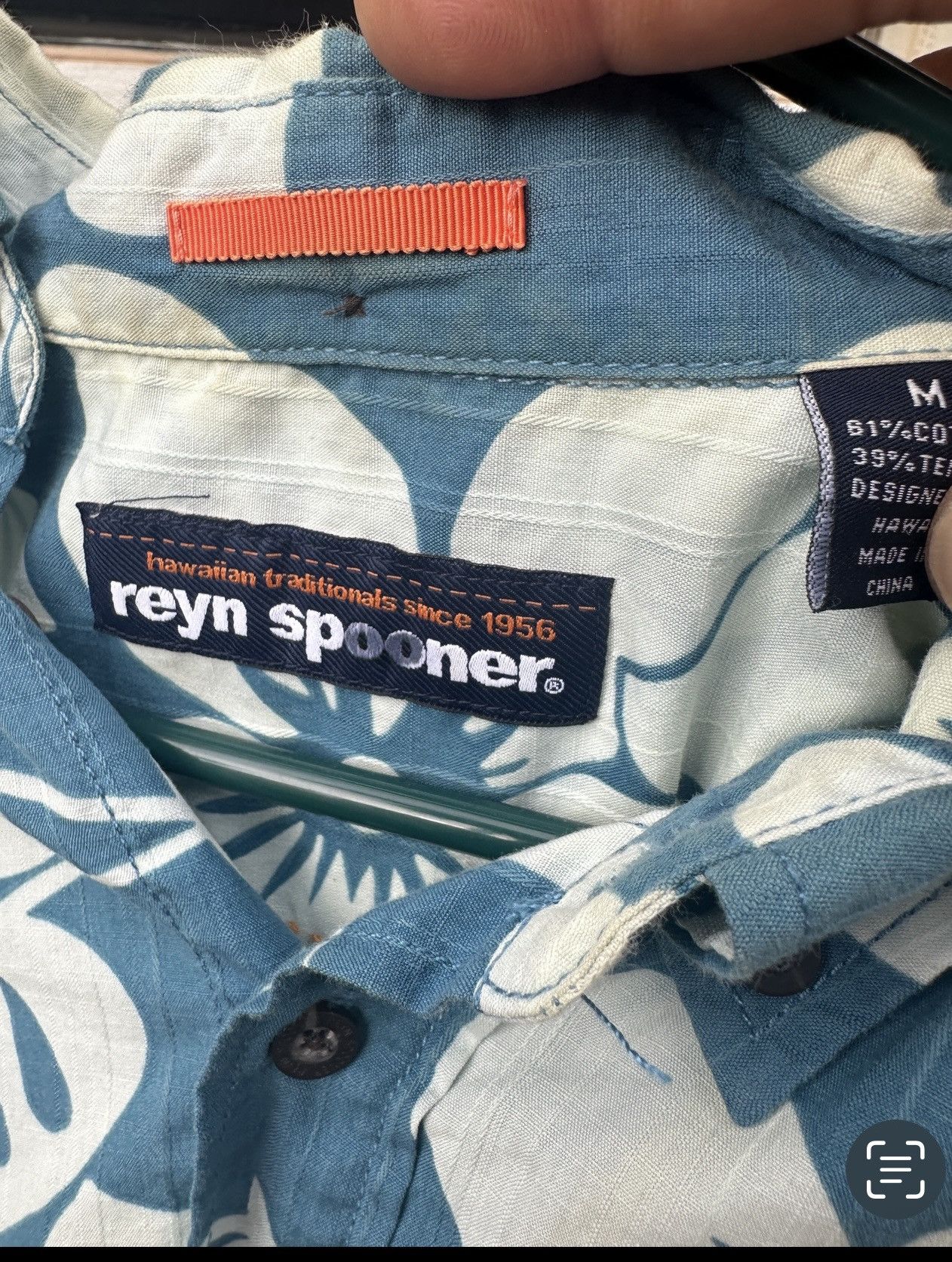 Reyn Spooner Reyn Spooner Hawaiian Print Green/White Men's Medium Size US M / EU 48-50 / 2 - 4 Thumbnail