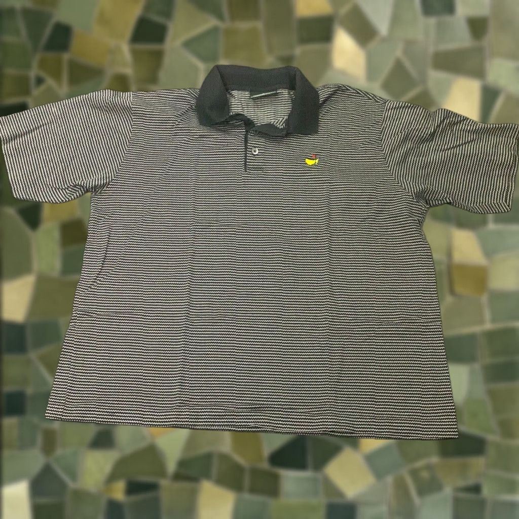 Vintage VINTAGE Masters Golf Polo Shirt Mens XL Striped Embroidered Clubhouse Collection Size US XXL / EU 58 / 5 - 1 Thumbnail