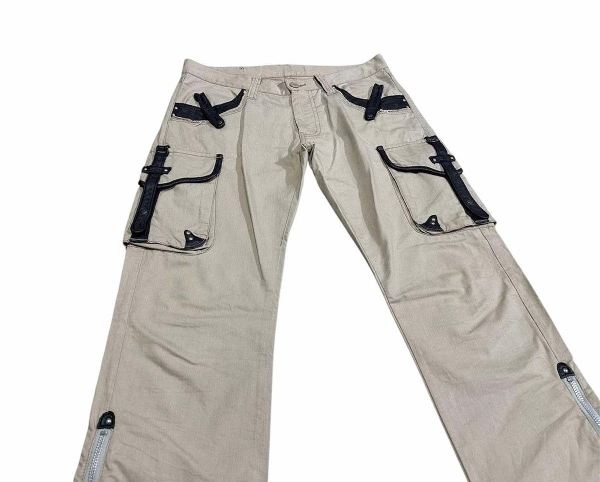 If Six Was Nine × Japanese Brand × Le Grande Bleu (L.G.B.) 🔥Y2K Archived Difference Rupert Flare Cargo Pants Zipper Lgb Size US 31 - 3 Thumbnail