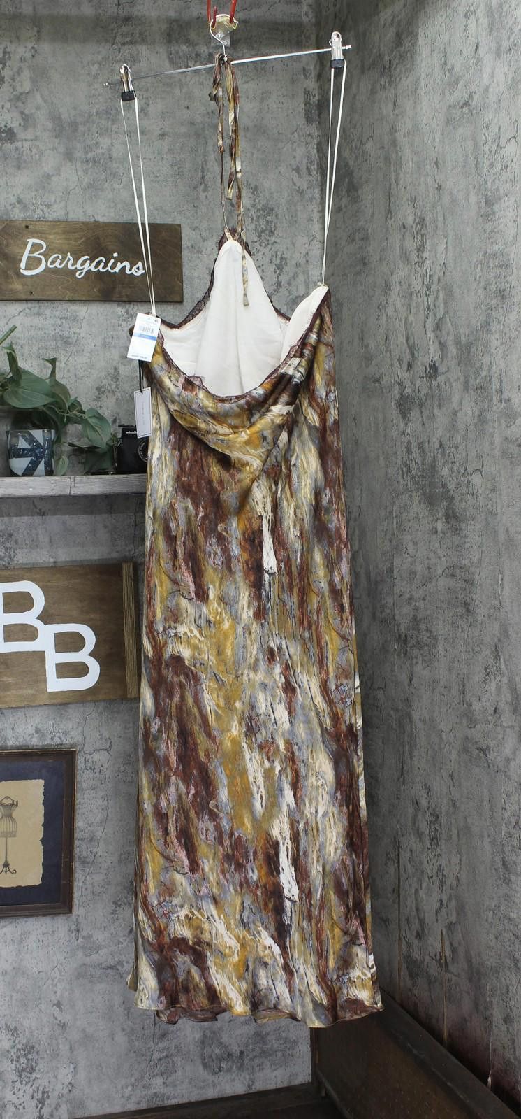 Other 1. State Womens Halter Dress Ds93253731z Rust Brown Multi Xl Size XL / US 12-14 / IT 48-50 - 2 Thumbnail