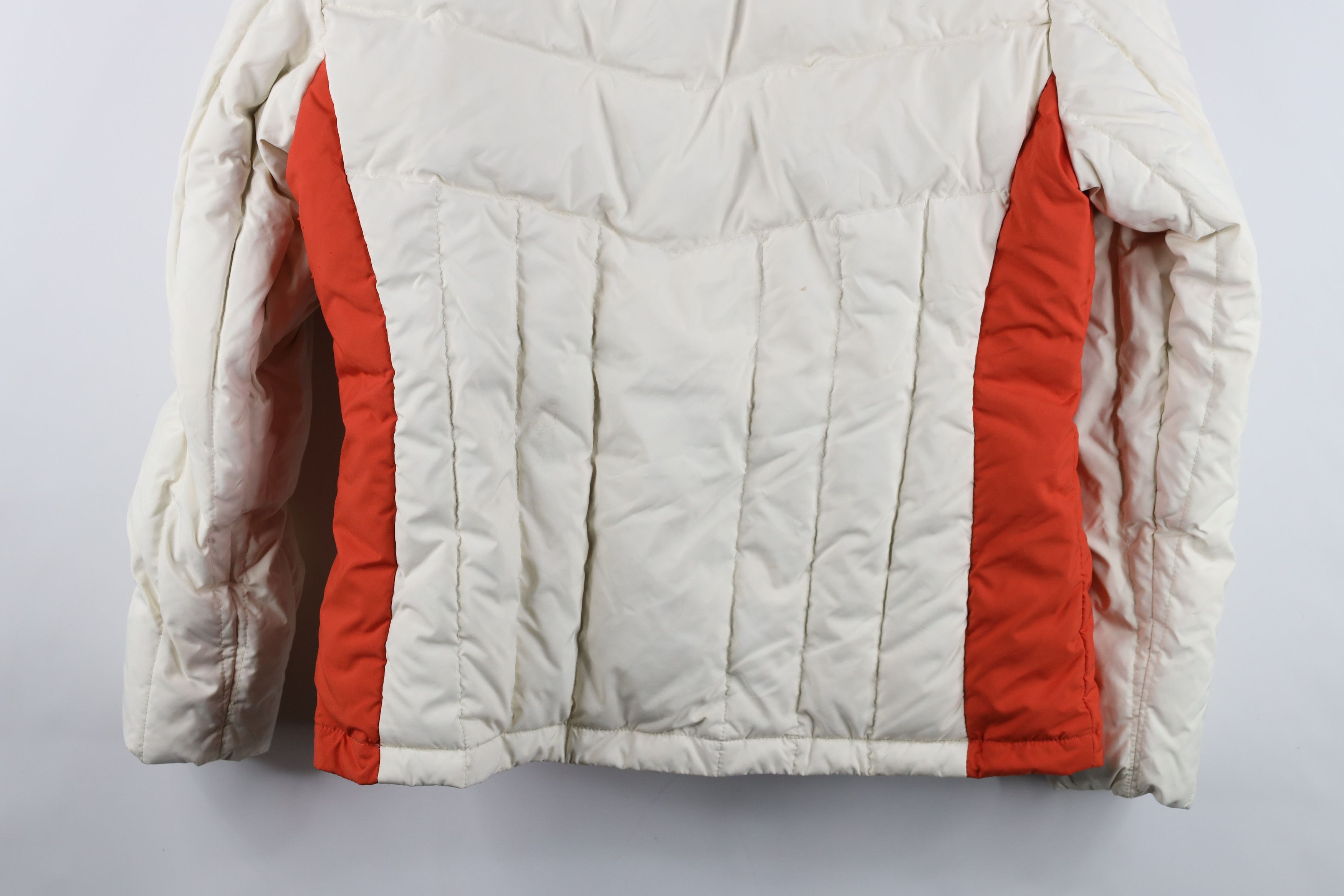 L.L. Bean Vintage LL Bean Block Duck Down Hooded Puffer Jacket Cream Size M / US 6-8 / IT 42-44 - 17 Thumbnail