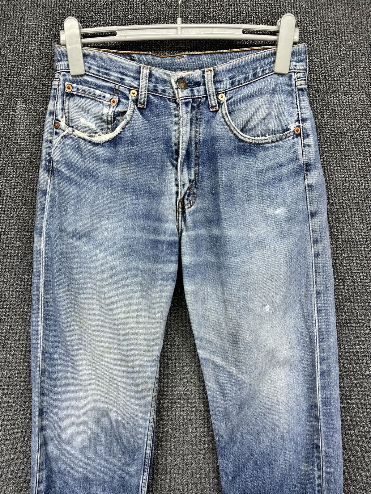 Levi's Vintage 90s Levi's Rare Trashed Punk Jeans Denim Pants Size US 30 / EU 46 - 2 Thumbnail