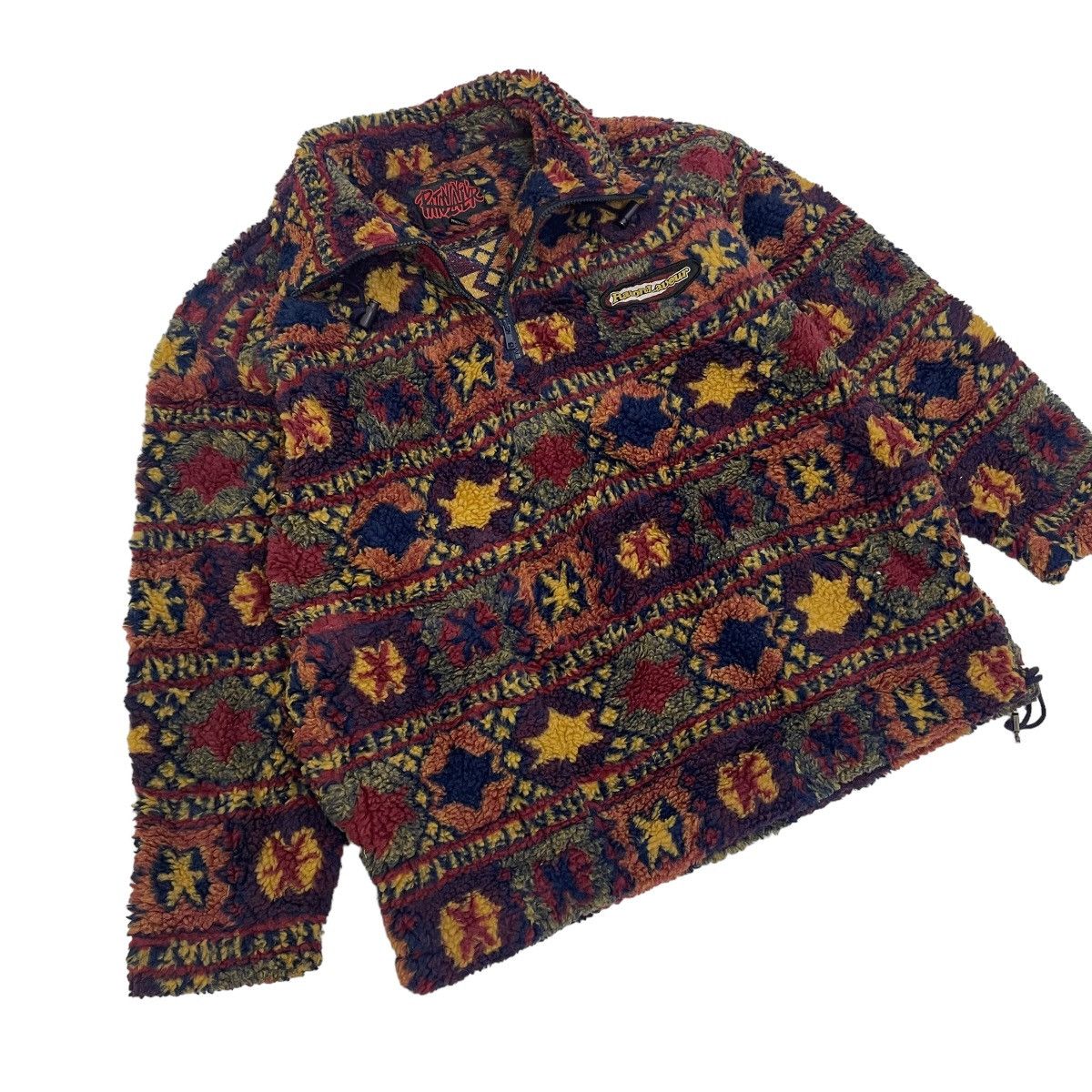 Art Comes First ⚡️Vintage Ratonlaveur Printed Sherpa Fleece Half Zip Sweater Size US L / EU 52-54 / 3 - 5 Thumbnail