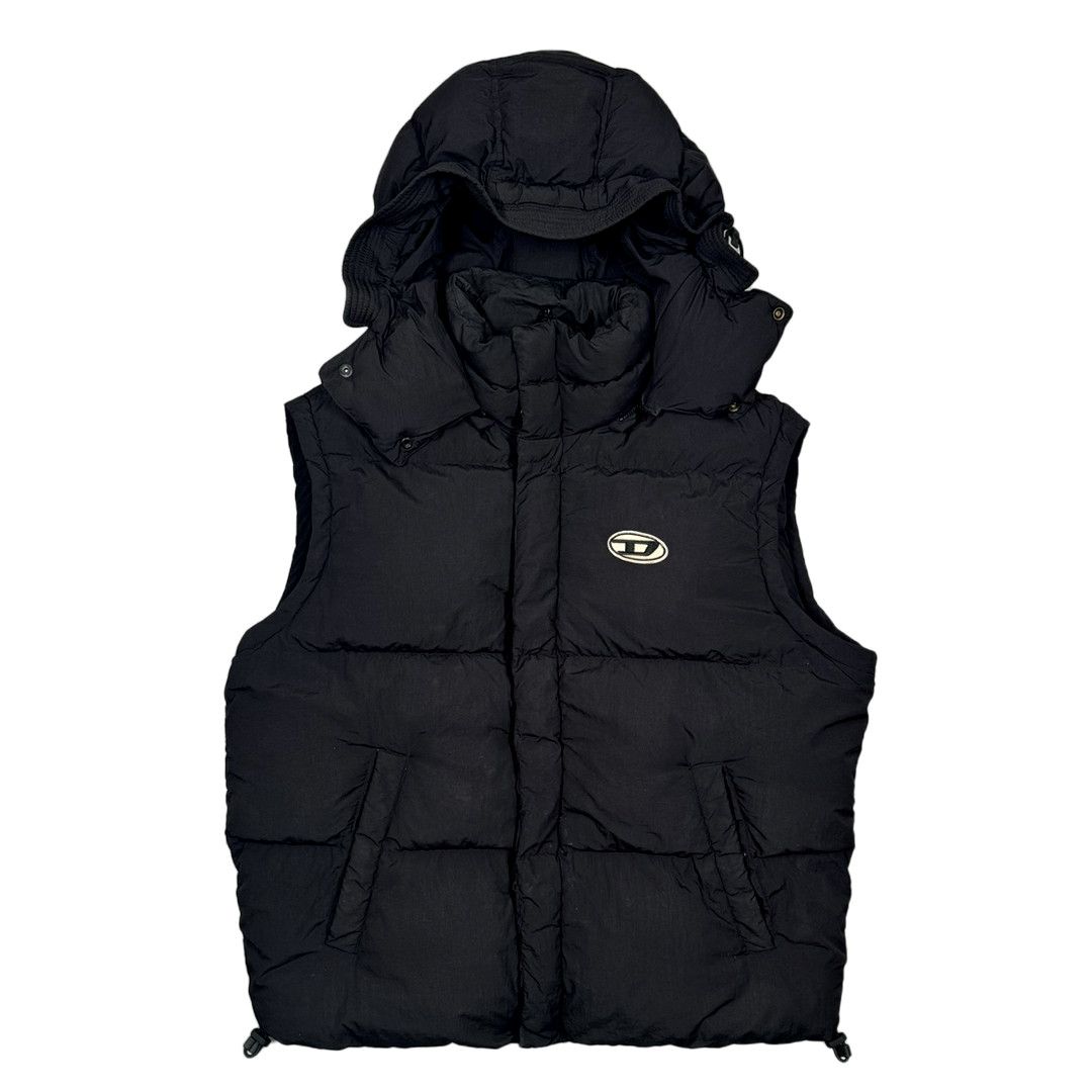 Diesel Diesel - Hooded Technical Gilet - Black - XL Size US XL / EU 56 / 4 - 1 Thumbnail