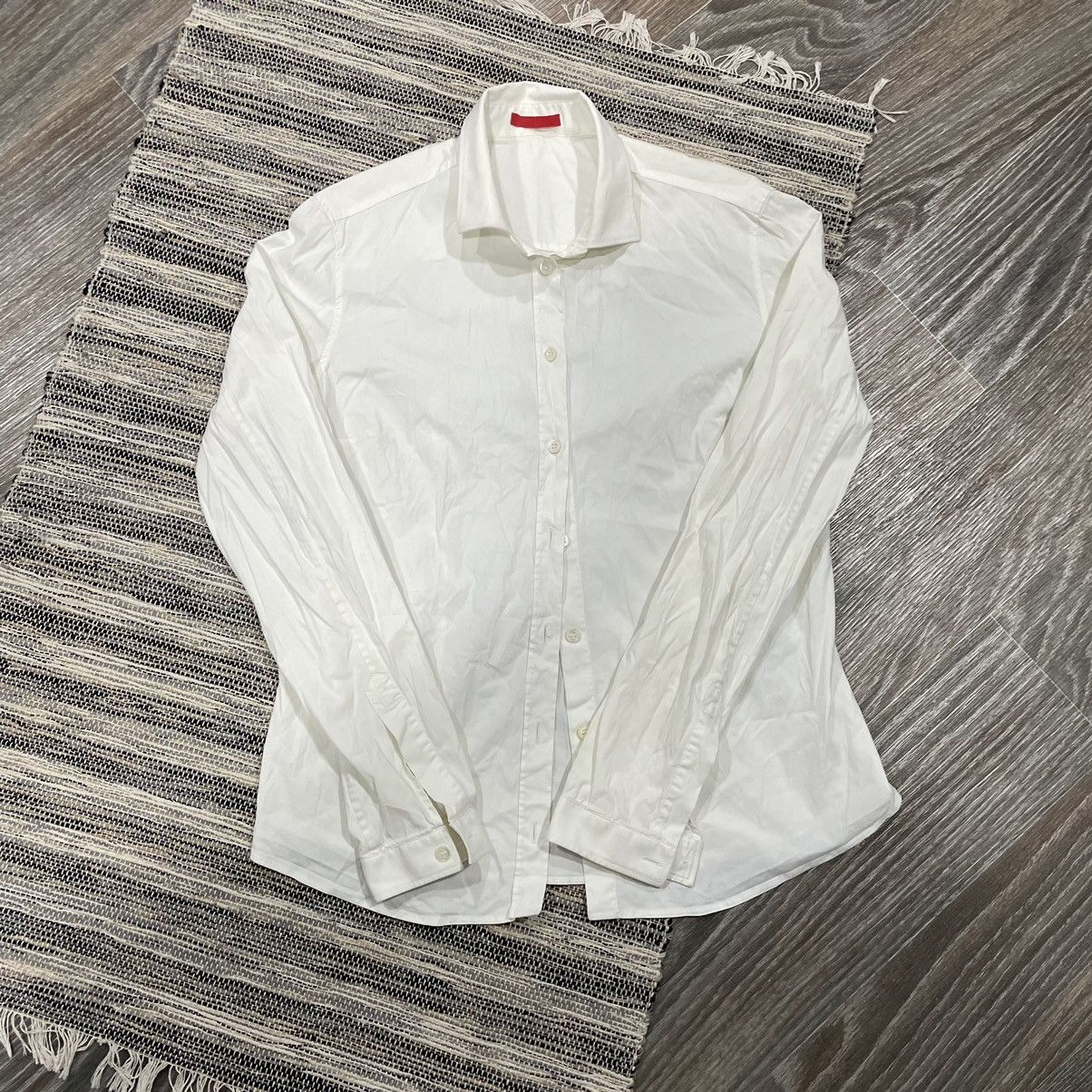 Prada white 90s shirt button up luxury old money