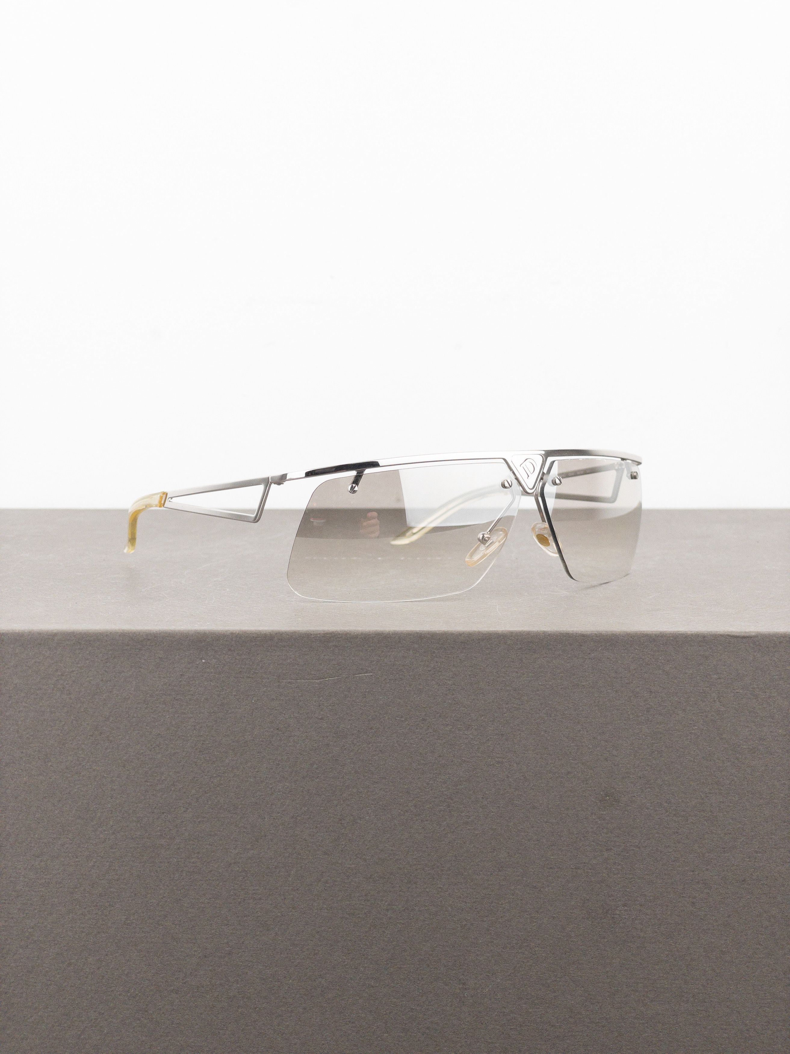 Dior Dior 2000s ‘Clubbing’ Rimless Wrap Mask Shield Sunglasses Size ONE SIZE - 2 Thumbnail