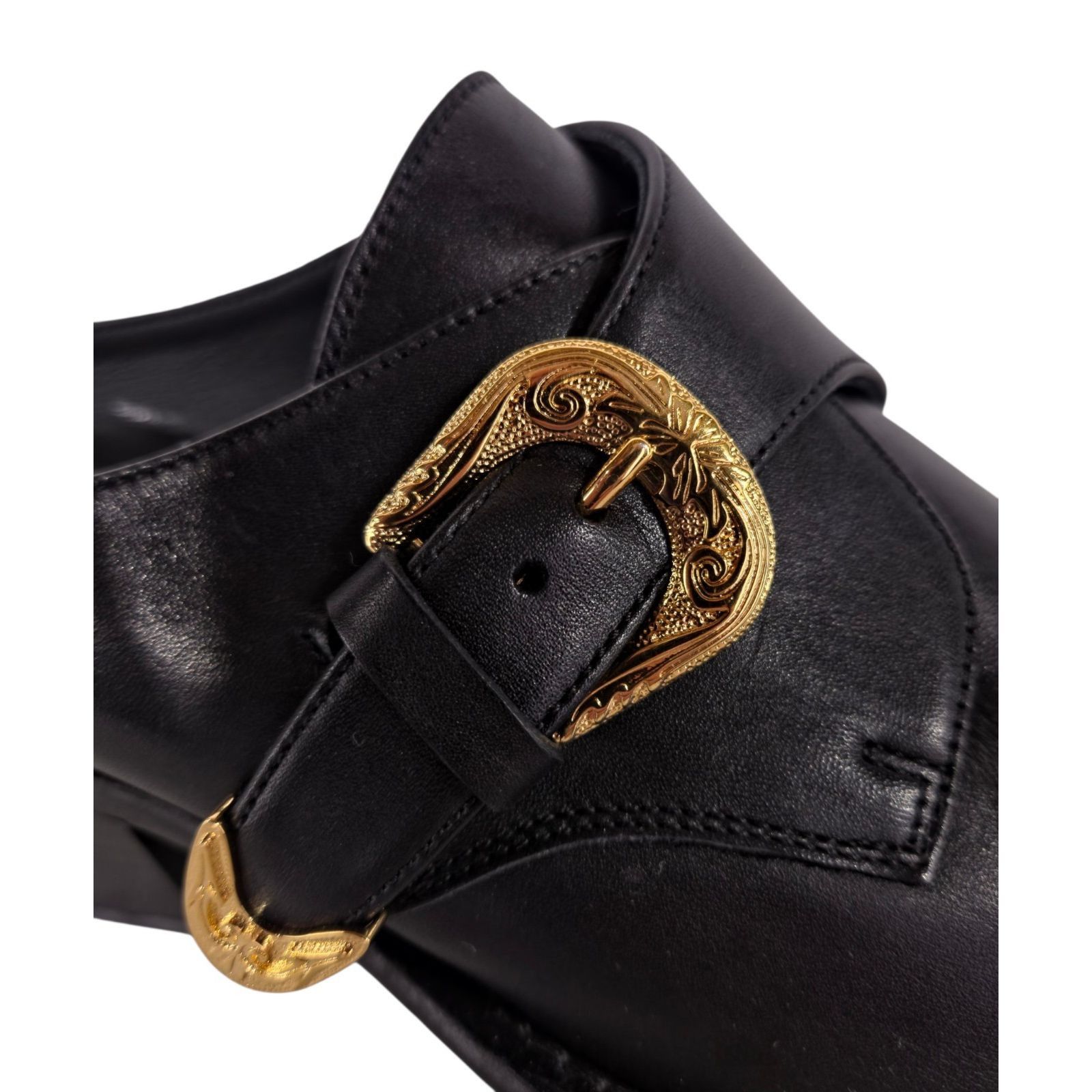 Versace Versace Medusa Western Mules US 10.5 EU 40.5 Womens Black Size US 10.5 / IT 40.5 - 5 Thumbnail
