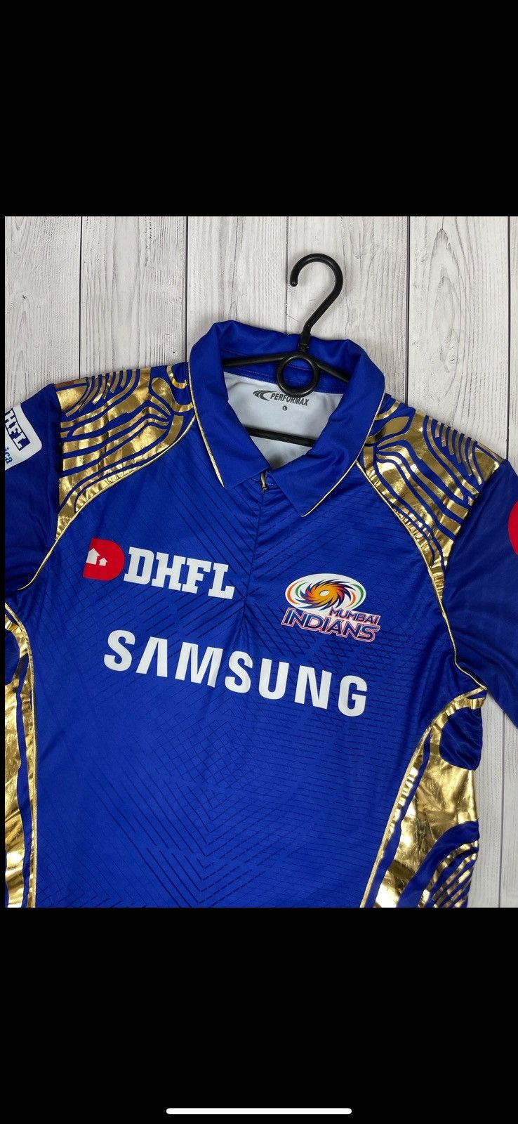 Vintage Vintage Criket jersey Mumbai Indians Samsung rare 18 Sangwan Size US L / EU 52-54 / 3 - 3 Thumbnail