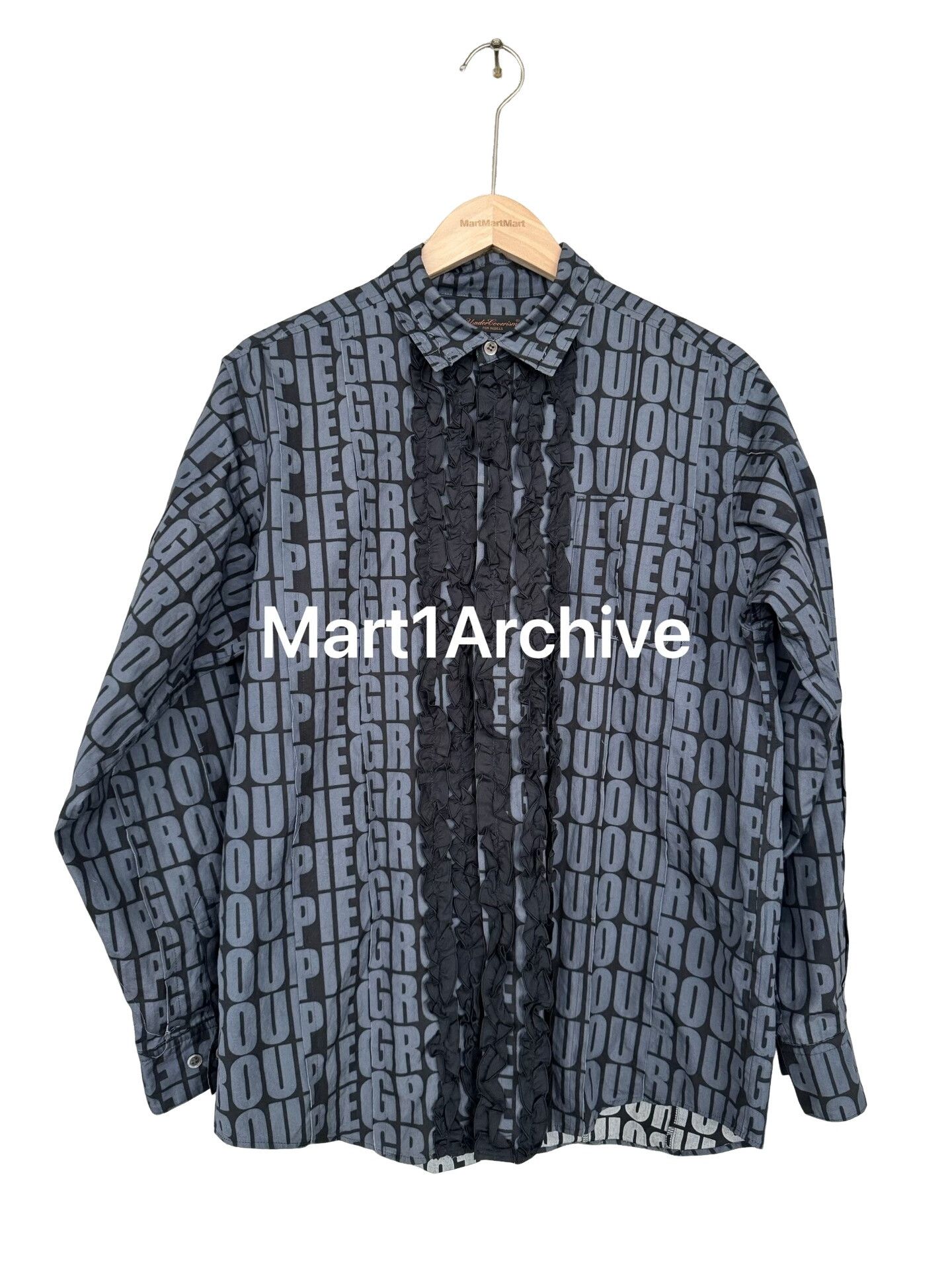 Undercover Undercover Groupie Print Ruffle Shirt Size M Size US M / EU 48-50 / 2 - 1 Thumbnail
