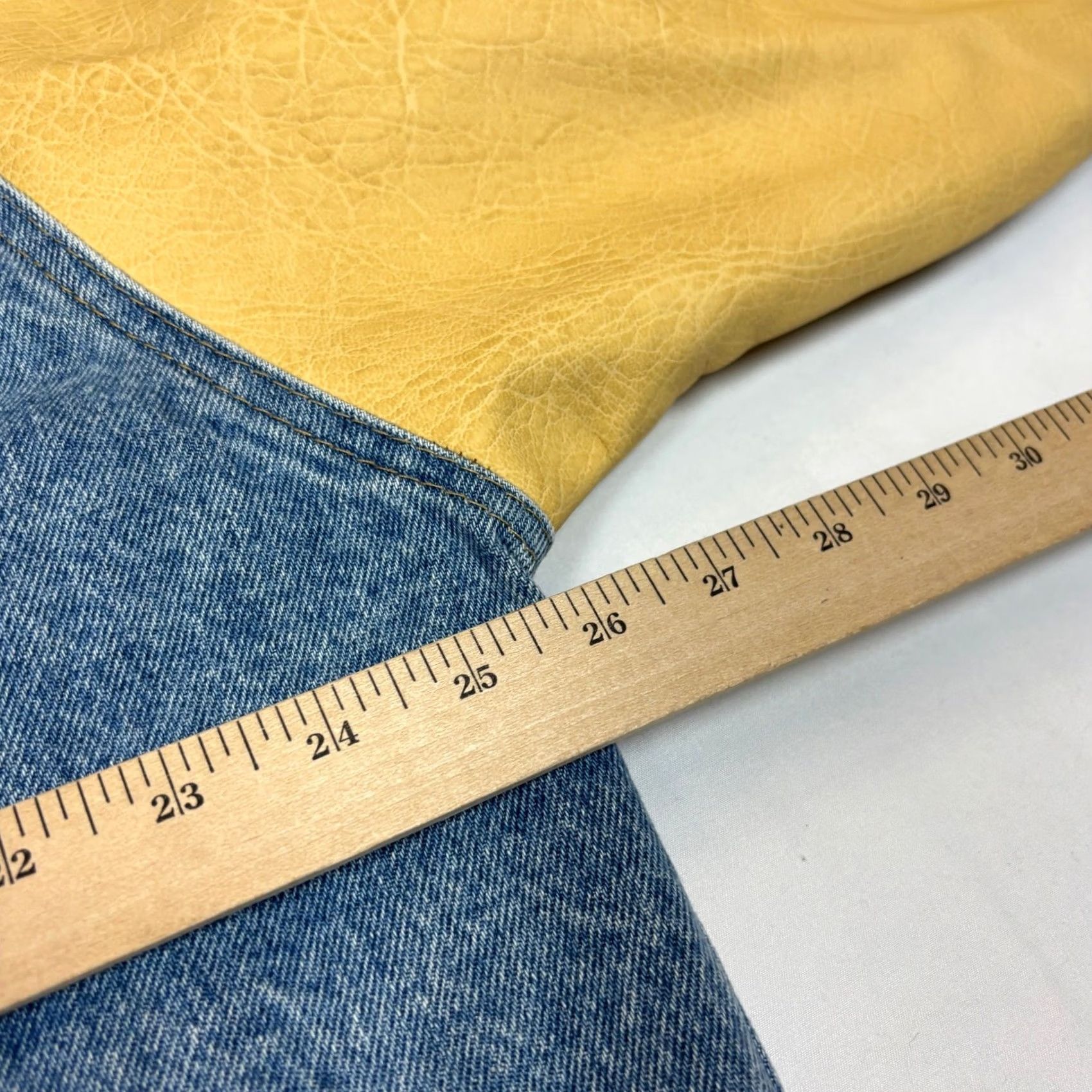 Denime 90s Panavision Denim Varsity Jacket Mens XL Vintage Blue Size US XL / EU 56 / 4 - 7 Thumbnail