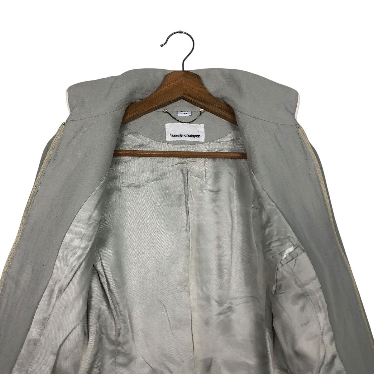 Hussein Chalayan 🔥CROPPED DOUBLE LAYER DESIGN JACKET HUSSEIN CHALAYAN Size M / US 6-8 / IT 42-44 - 16 Thumbnail