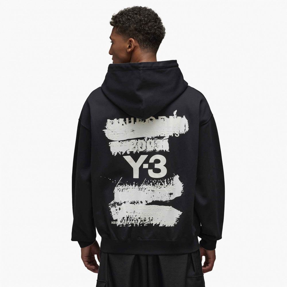 Y-3 o1s22i1n0125 Cotton Hoodie in Black Size US L / EU 52-54 / 3 - 1 Thumbnail