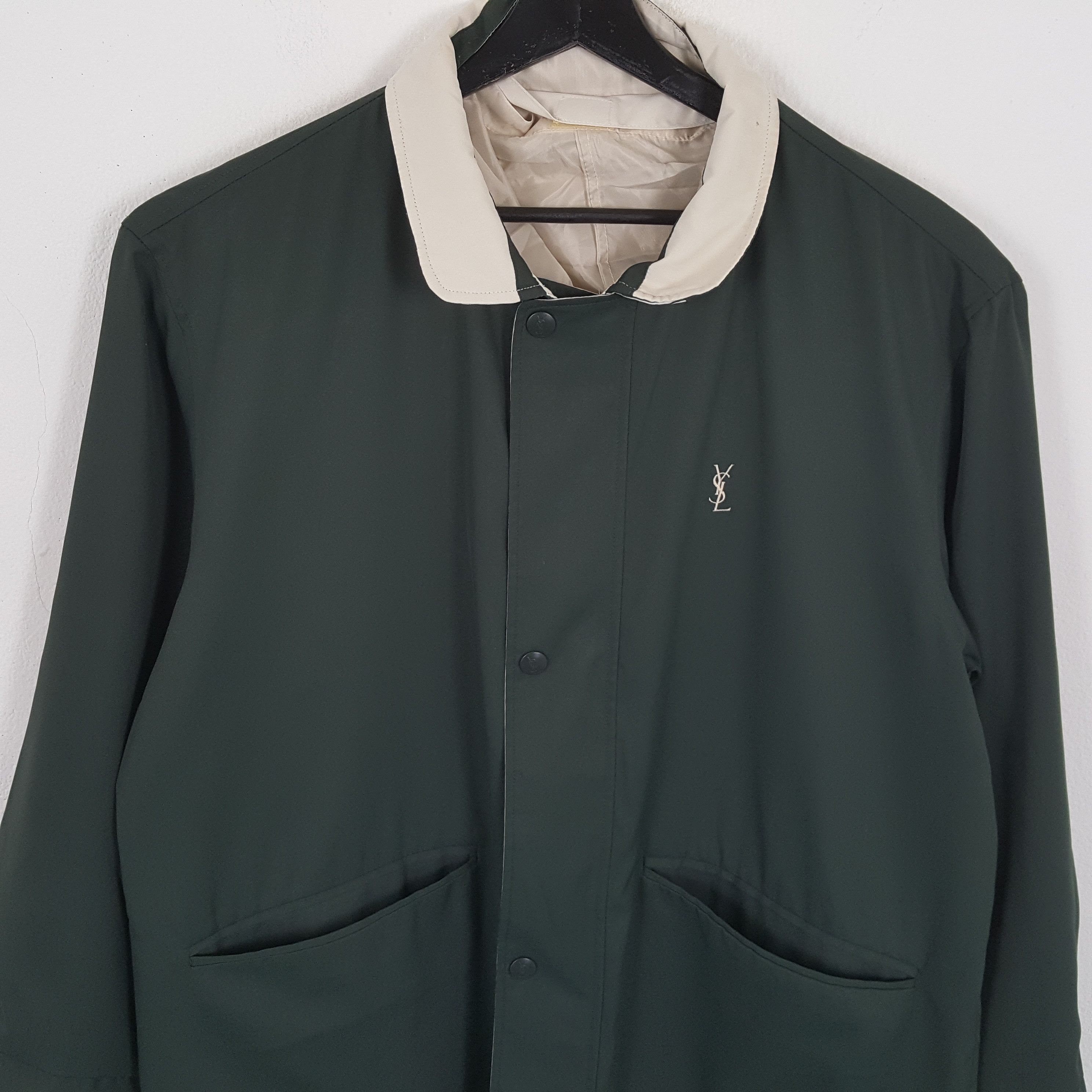 Vintage × Yves Saint Laurent YVES SAINT LAURENT Reversible Jacket Fashion Style Size US XL / EU 56 / 4 - 2 Thumbnail