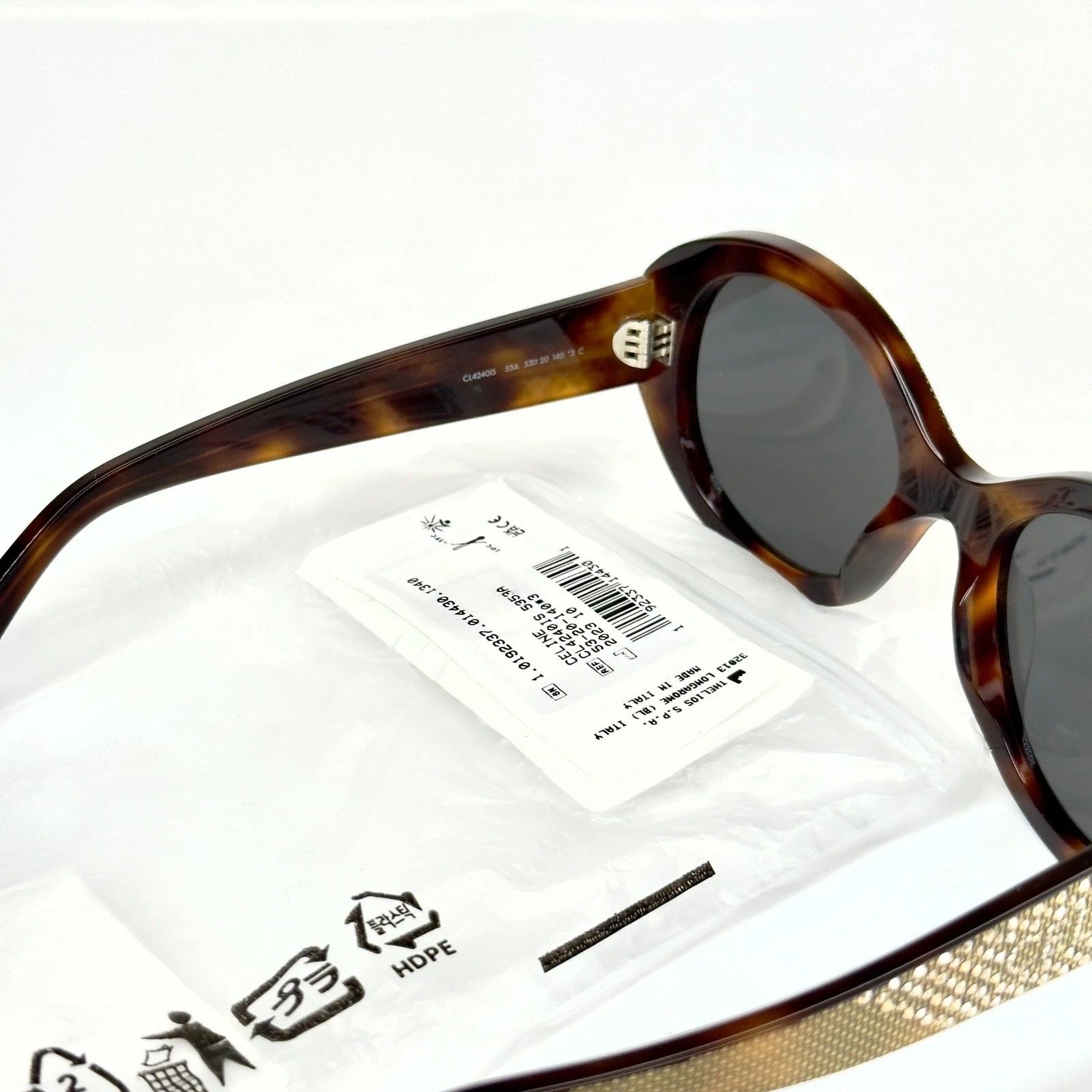 CELINE 4240 BOLD DOTS Paris Logo Sunglasses CL4240IS 53A