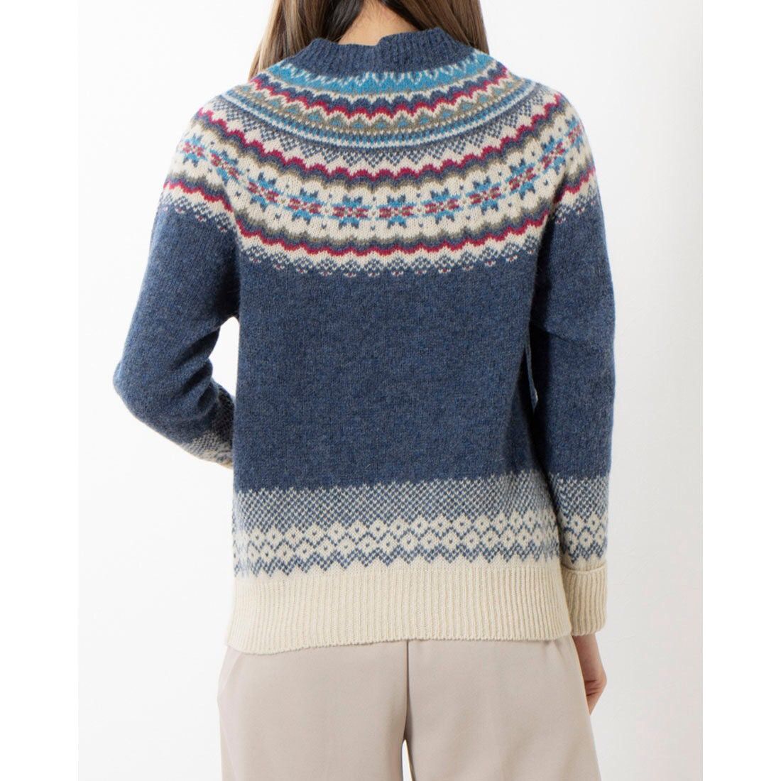 Harley of Scotland Harley of Scotland Fair Isle Pure New Wool Sweater Size L Size L / US 10 / IT 46 - 2 Thumbnail