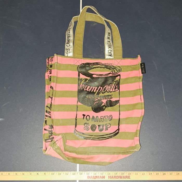 Andy Warhol Andy Warhol Campbells Tomato Soup Can Canvas Tote Bag Grailed