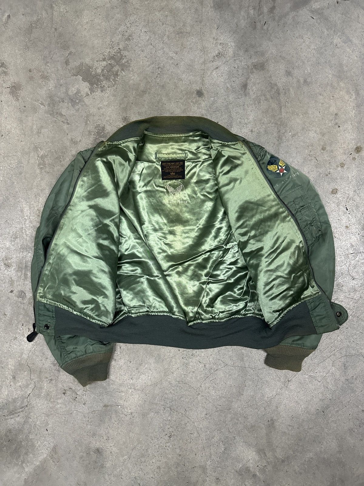 Alpha Industries × Vintage Vintage L-2B Alpha Industries Us Air Force Flight Jacket Size US M / EU 48-50 / 2 - 12 Thumbnail