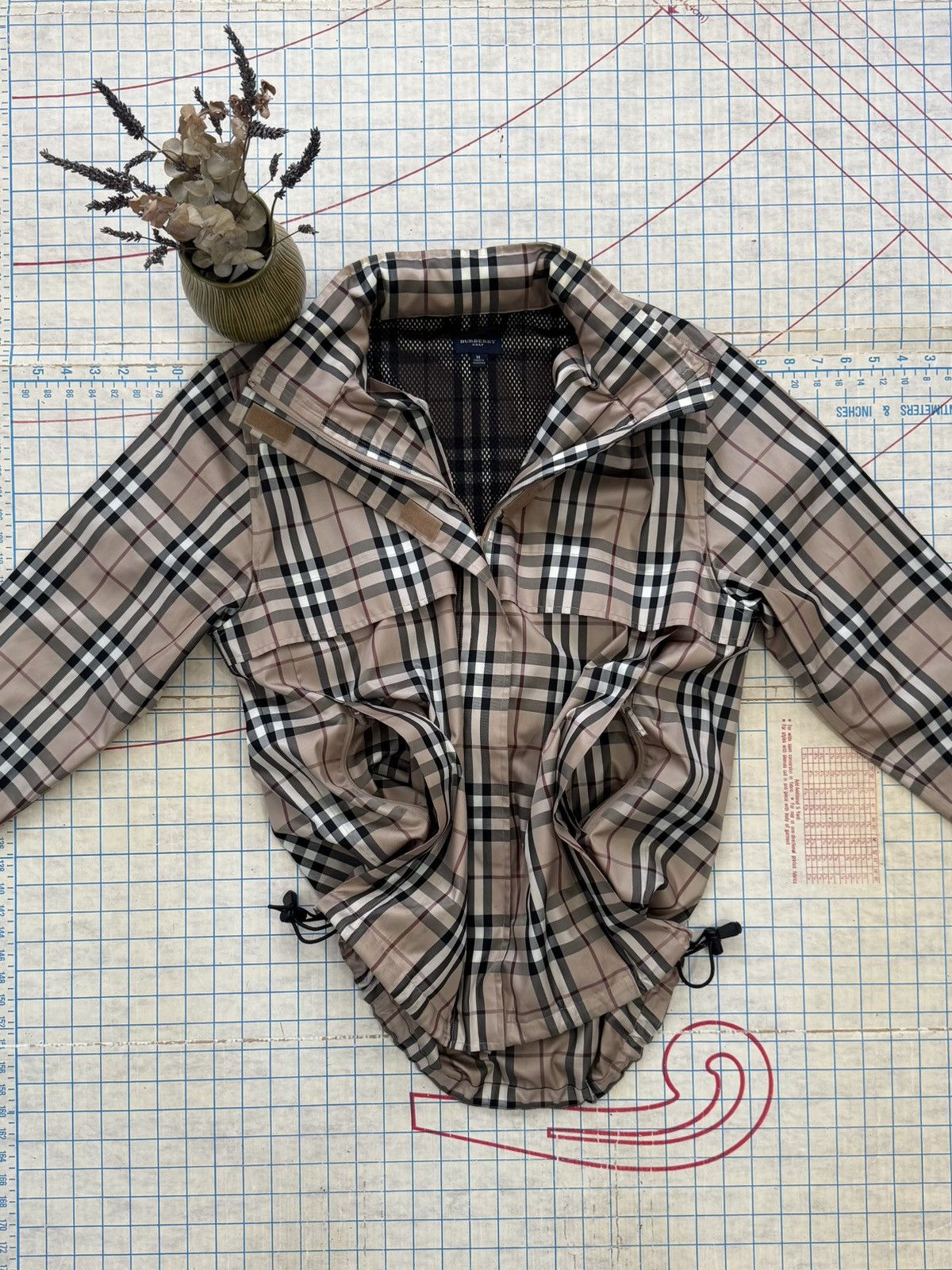 Burberry Burberry Golf Nova Check Full Zip Packable Jacket Medium Size US M / EU 48-50 / 2 - 5 Thumbnail