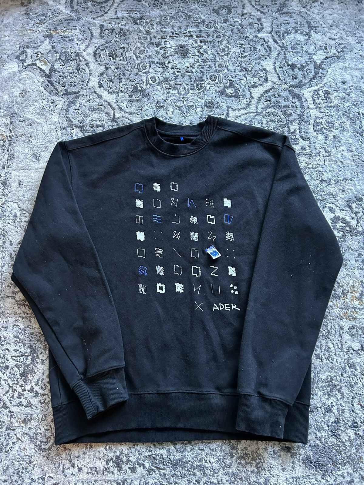image of Ader Error Archive Sweater in Black, Men's (Size Medium)