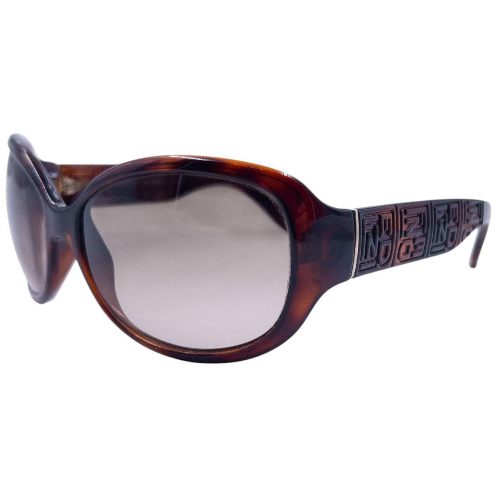 Fendi Vintage Fendi Embossed Monogram Tortoise Shell Sunglasses Size ONE SIZE - 1 Thumbnail