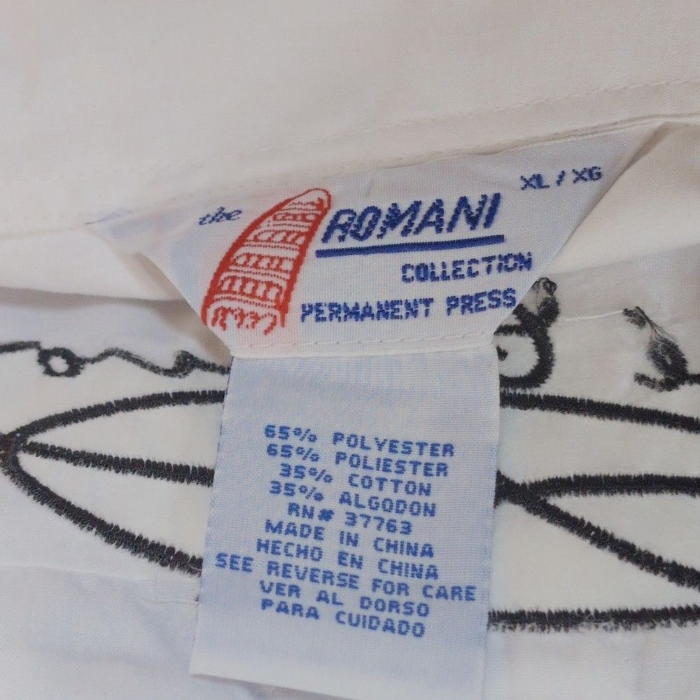 Other 1970s Jose Cuervo Romani Collection NWT Guaybera XL White M Size US XL / EU 56 / 4 - 8 Thumbnail