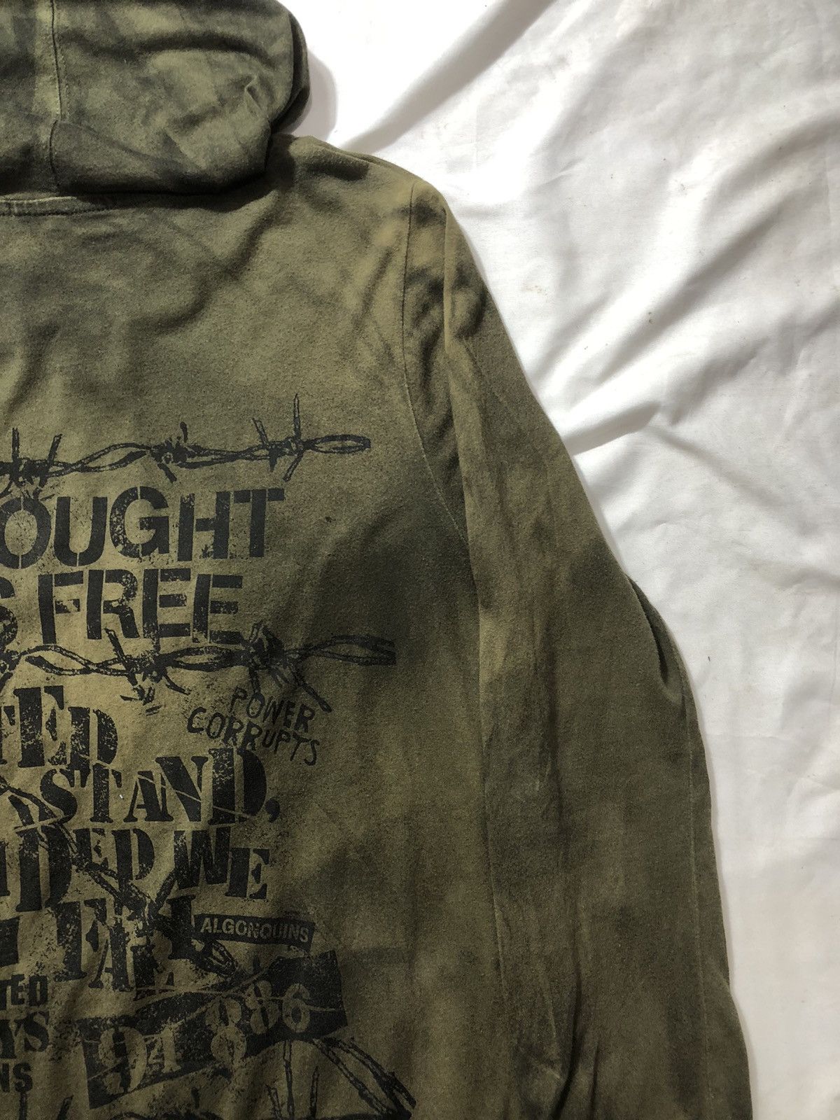 Beauty Beast × Hysteric Glamour × Yohji Yamamoto Japan Gothic Tribal Poem Zipp Hoodie Ifsix Style Size US M / EU 48-50 / 2 - 7 Thumbnail