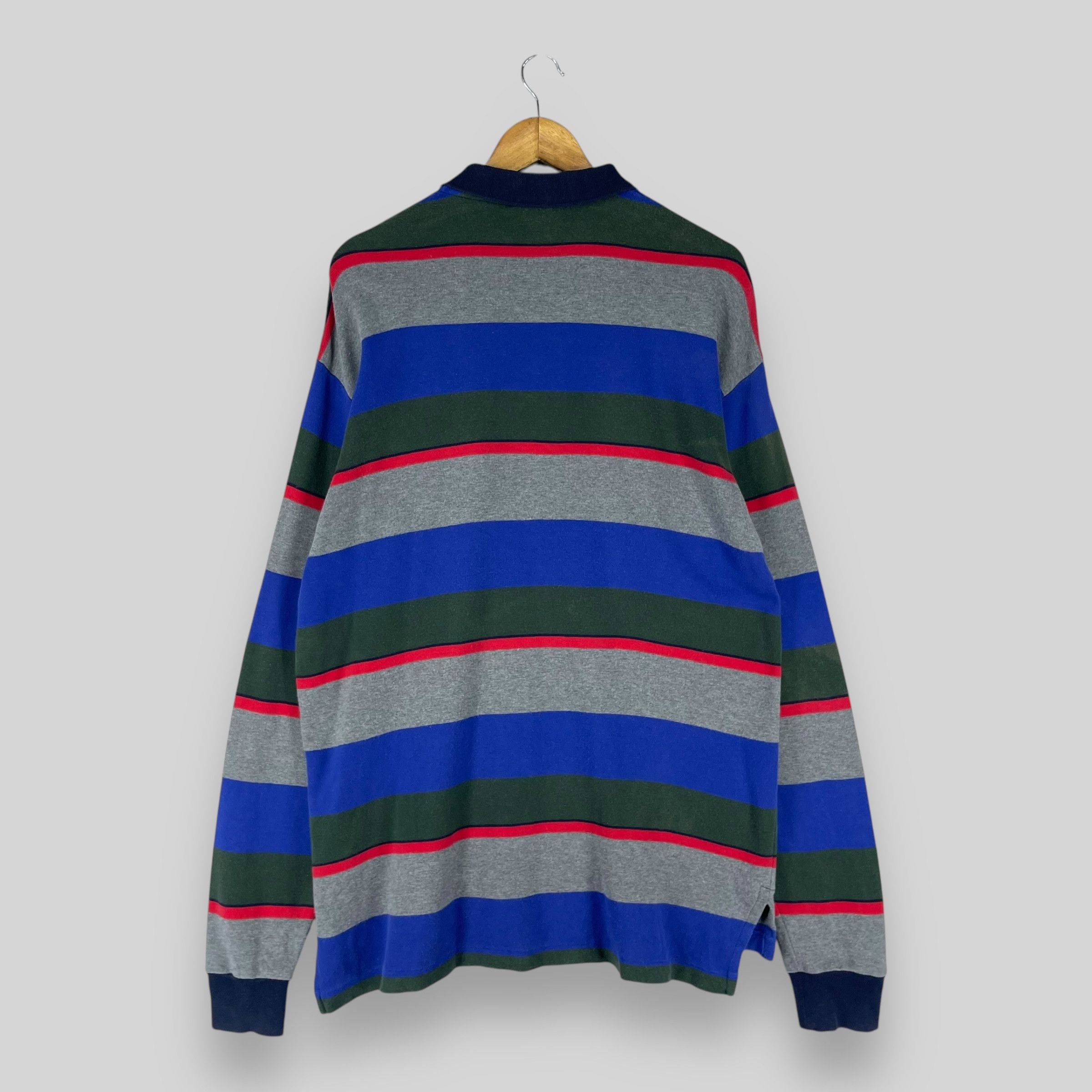 Polo Ralph Lauren Vintage 90s POLO Ralph Lauren Sun Faded Border Stripe Shirt Size US L / EU 52-54 / 3 - 8 Thumbnail