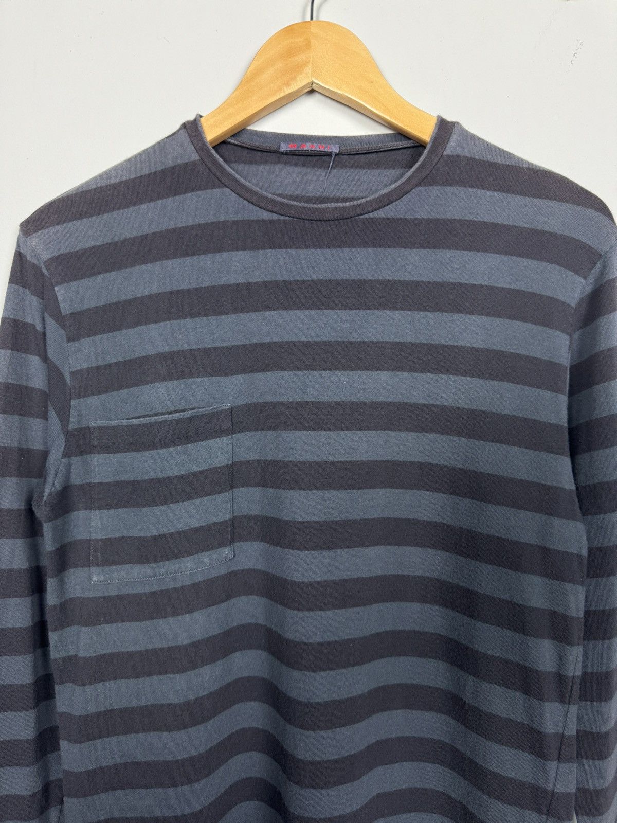 Marni Marni Stripe Pocket L/S Tee Size US S / EU 44-46 / 1 - 3 Thumbnail