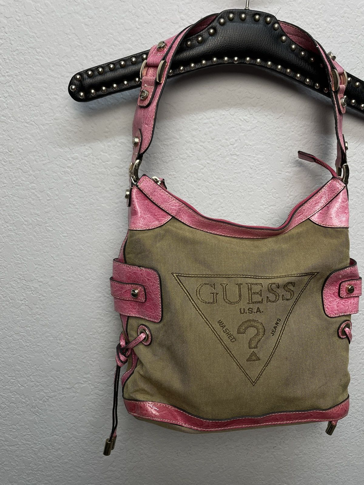 Guess Vintage 00s Guess Baguette Avantgarde Shoulder Bag Hobo Size ONE SIZE - 3 Thumbnail