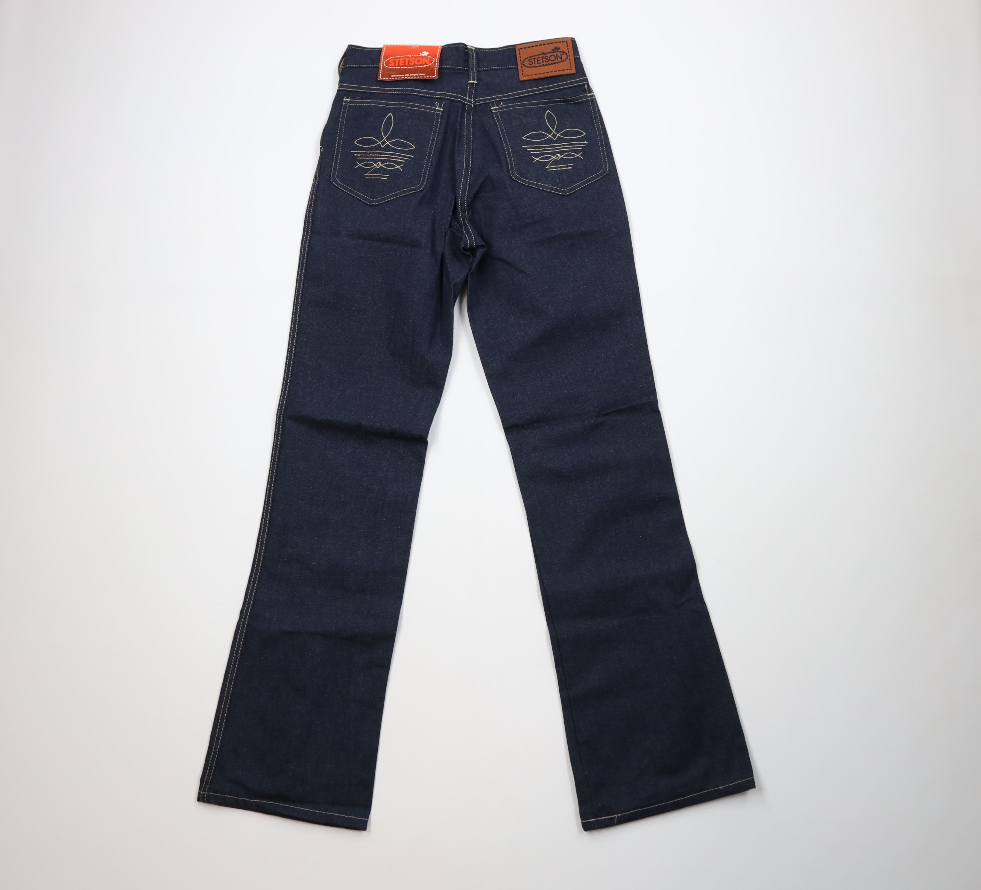 Vintage Deadstock Vintage 70s Stetson Flared Denim Jeans Indigo USA Size US 28 / EU 44 - 8 Thumbnail