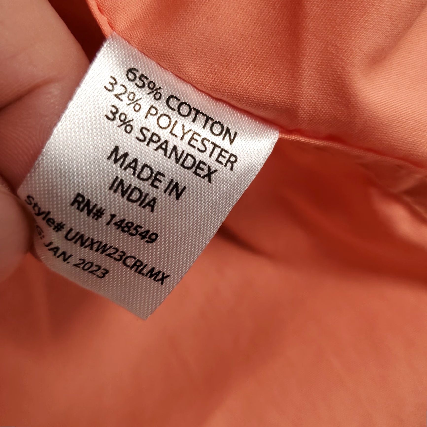 Pinko PINK Mens Button Up Shirt Size 1X Orange Pink Short Sleeve Shirt Stretch Comfort Size US XL / EU 56 / 4 - 7 Thumbnail
