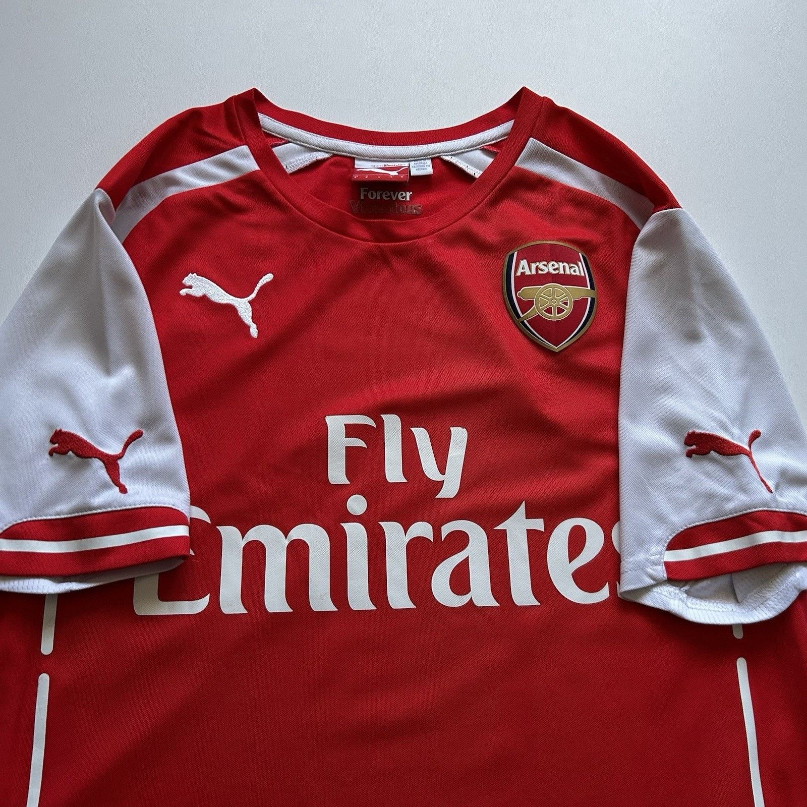Puma × Vintage Arsenal FC Puma 2014/15 Home Y2K Shirt Soccer Jersey Small Size US S / EU 44-46 / 1 - 4 Thumbnail