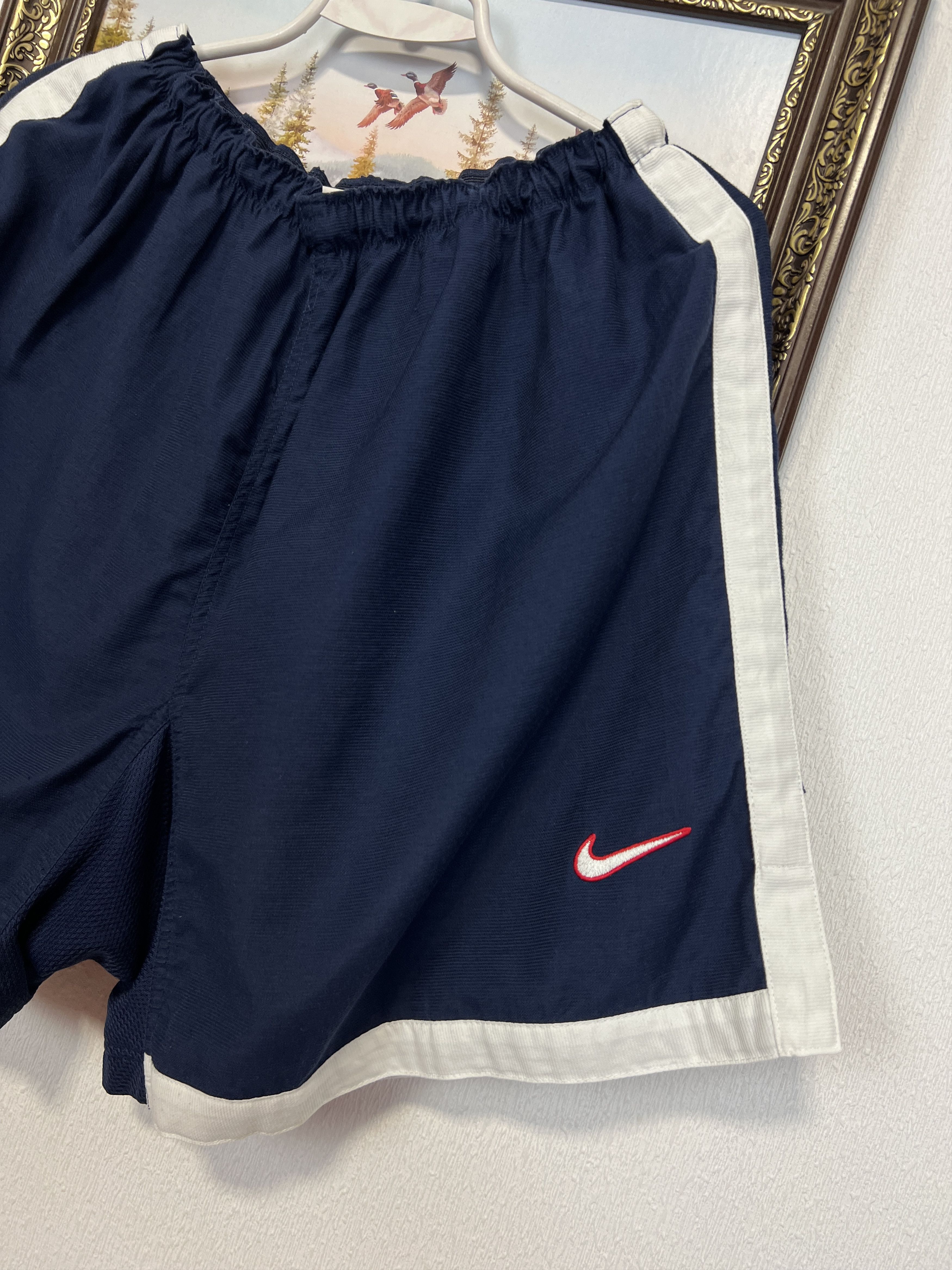 Nike Vintage 90's Rangers Glasgow Track Football Shorts Soccer Size US 36 / EU 52 - 2 Thumbnail