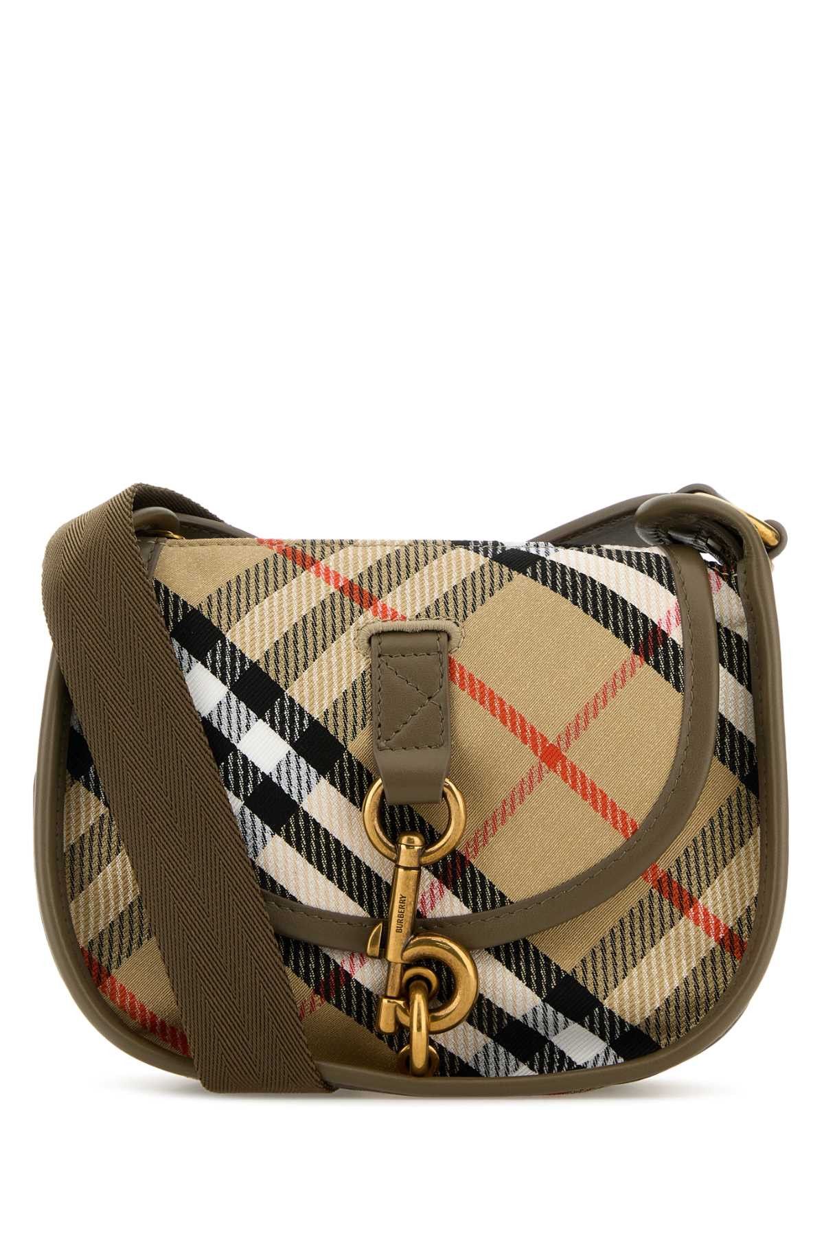 Burberry Embroidered Canvas Mini Messenger B Clip Crossbody Bag Size ONE SIZE - 1 Thumbnail