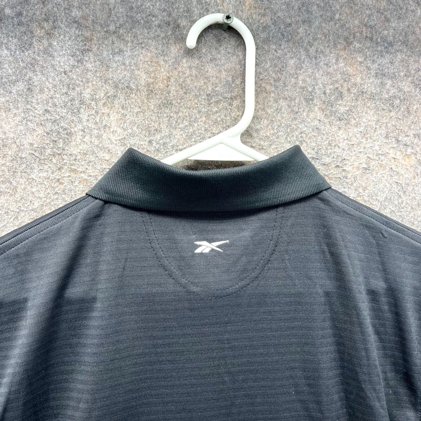 Reebok Reebok Polo Shirt Mens L Black Short Sleeve Button Collared Golf Activewear Casual Size US L / EU 52-54 / 3 - 7 Thumbnail