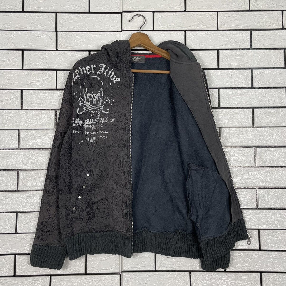 Japanese Brand Japanese Brand Strange Heaven Skull Zipper Hoodie Size US S / EU 44-46 / 1 - 9 Thumbnail