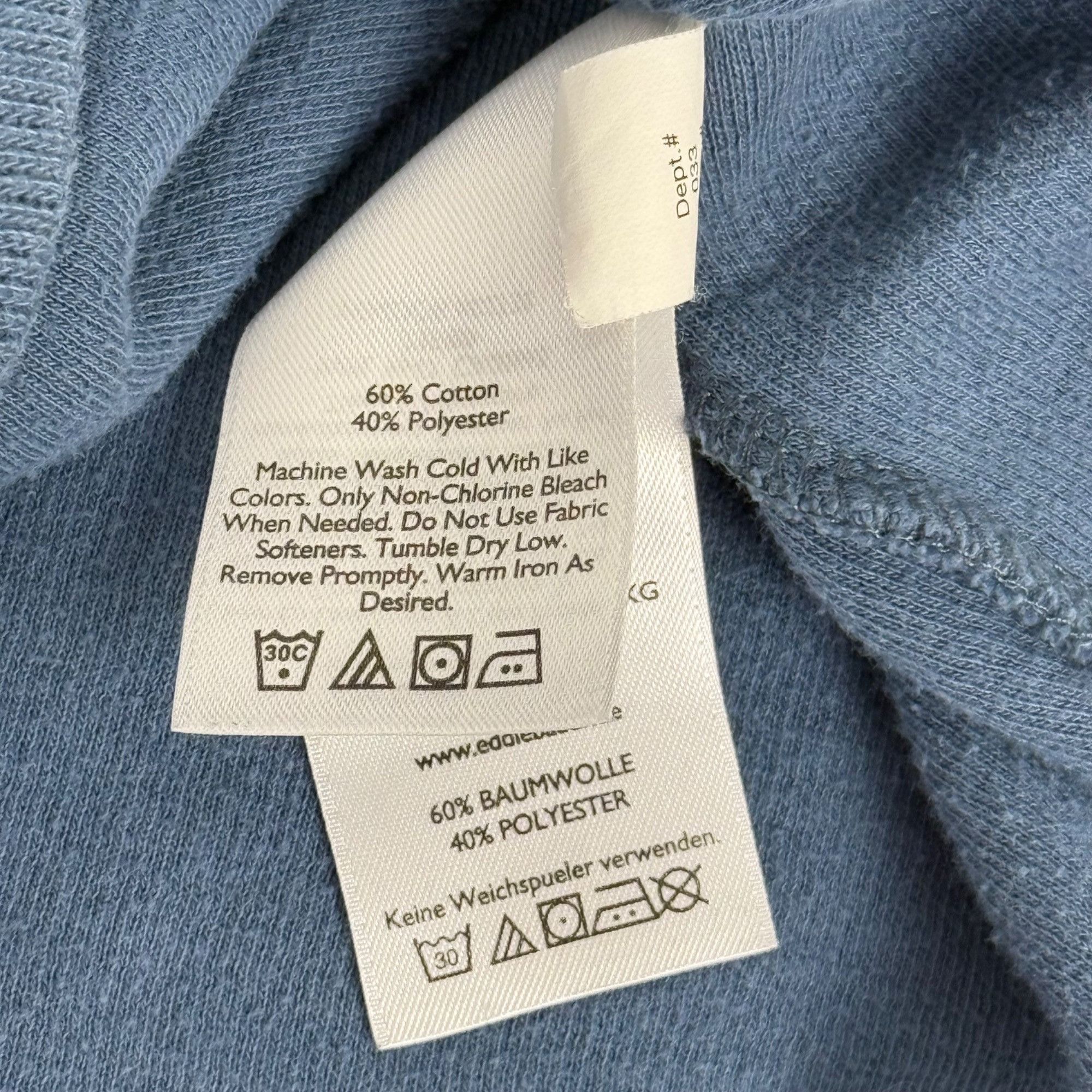 Eddie Bauer Eddie Bauer Men's 1/4-Zip Cotton Sweater Blue Size L Size US L / EU 52-54 / 3 - 6 Thumbnail