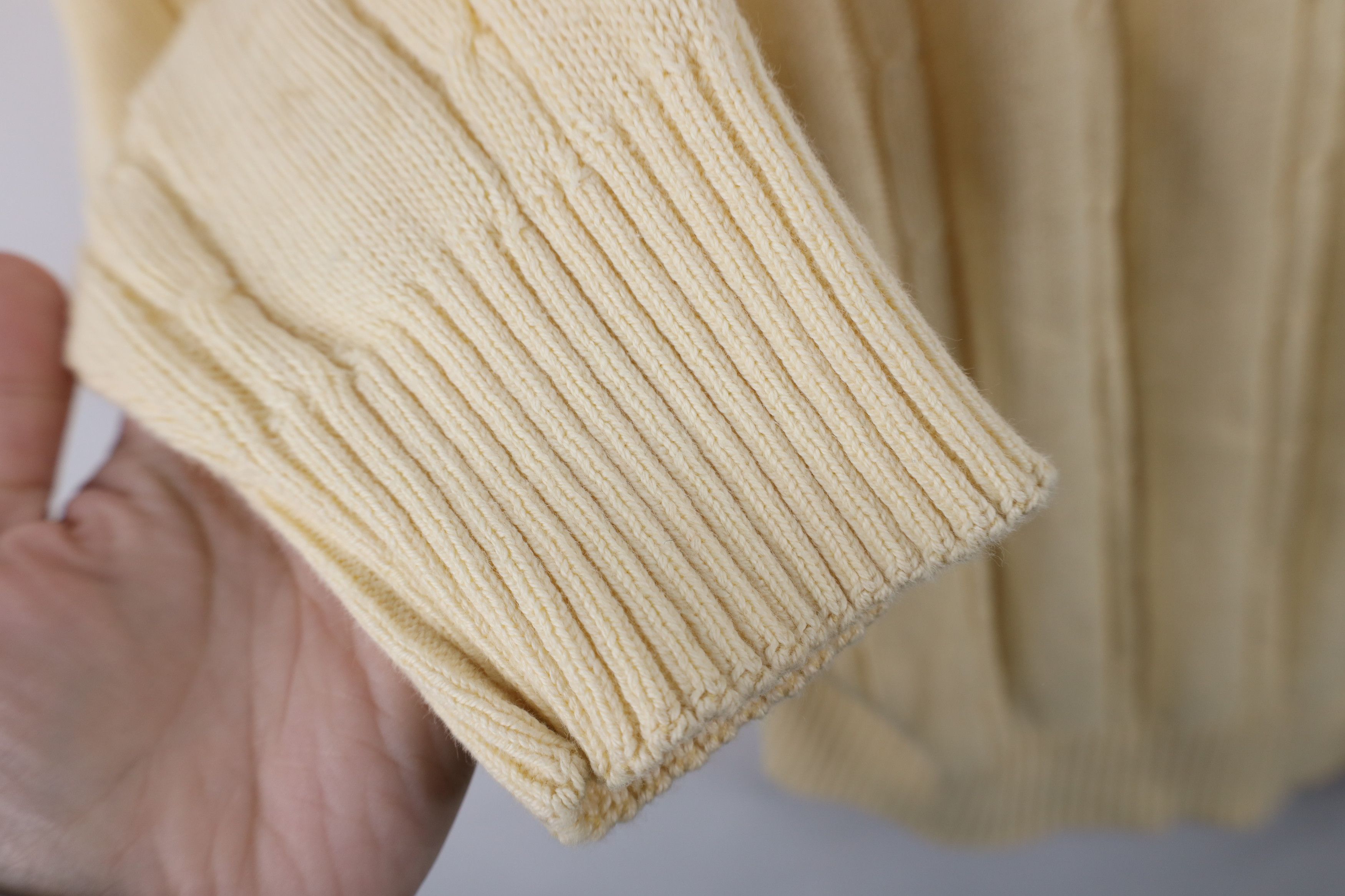 Vintage Vintage 90s Streetwear Cotton Cable Knit Ribbed Sweater USA Size US XL / EU 56 / 4 - 9 Thumbnail