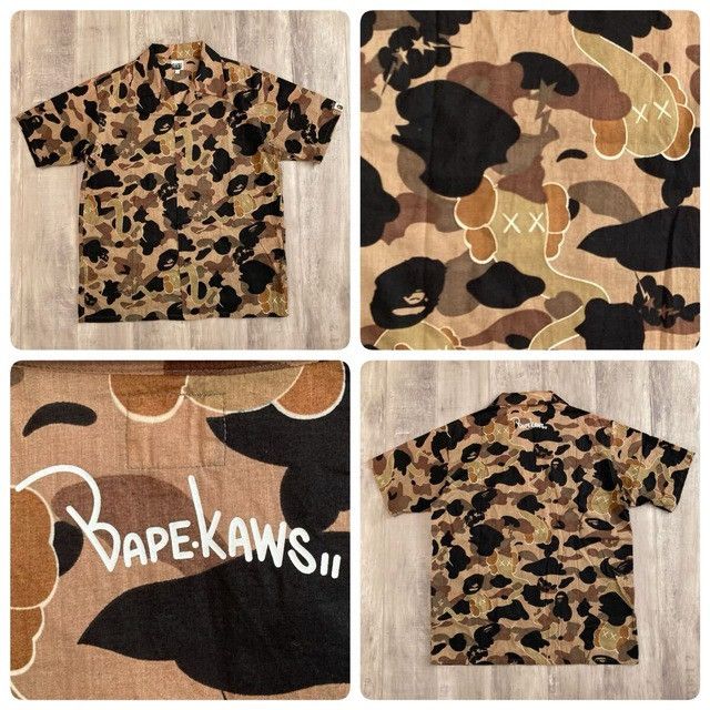 Bape × Kaws BAPE × Kaws Bendy 1st Camo Aloha Shirt a bathing ape NIGO Size US L / EU 52-54 / 3 - 1 Thumbnail