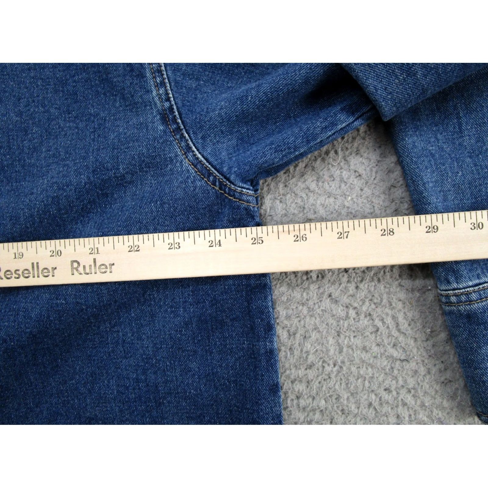 Vintage Original TY Wear Jacket Women's Size L Blue Denim Casual 90s Toggle Button Up Long Sleeve Coat Jacket Mens Womens 90s Style Basic Jacket Size L / US 10 / IT 46 - 4 Thumbnail