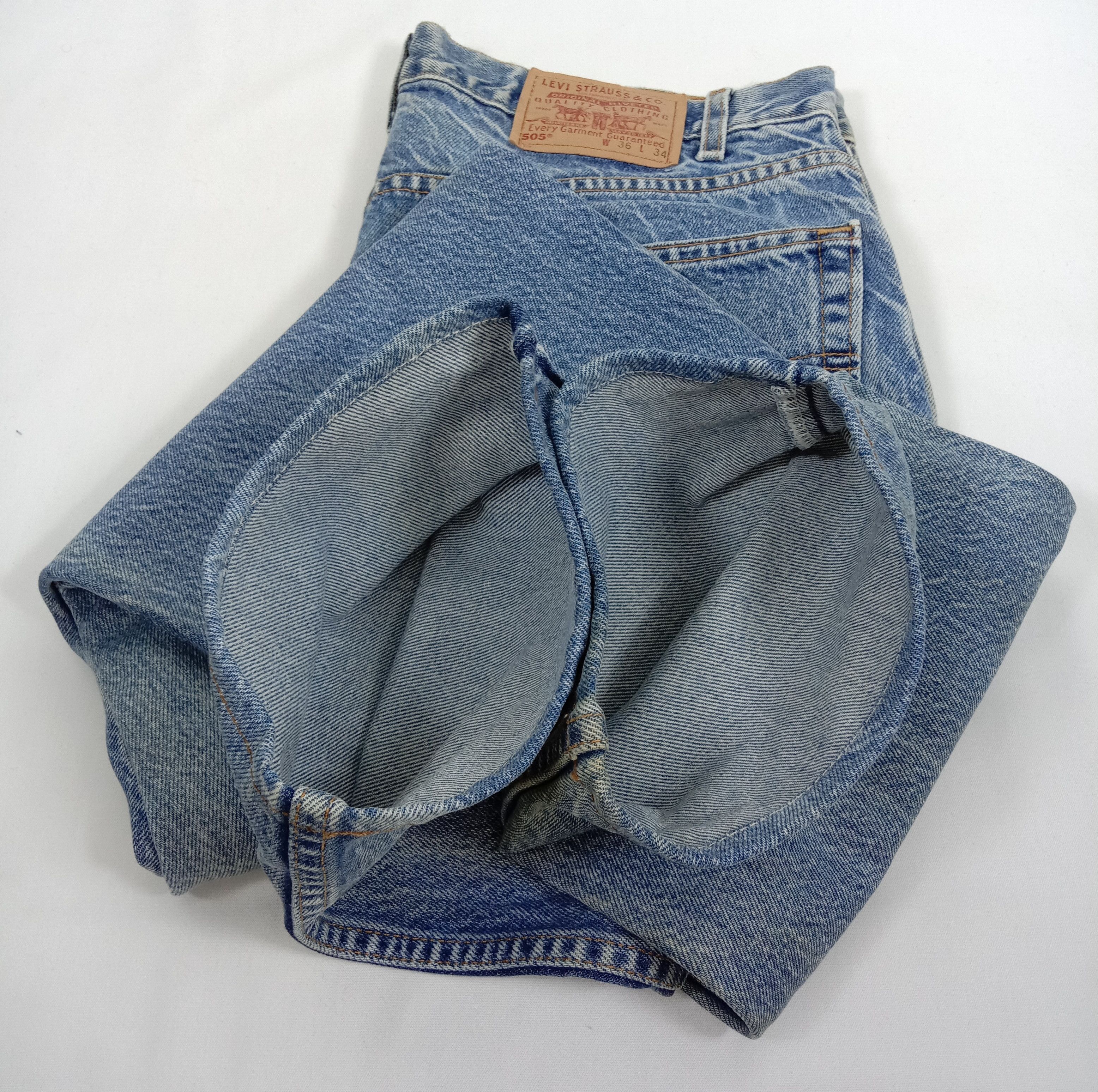 Levi's Vintage Levi’s 505 Jeans Blue Wash Regular Fit Denim Size US 36 / EU 52 - 13 Thumbnail