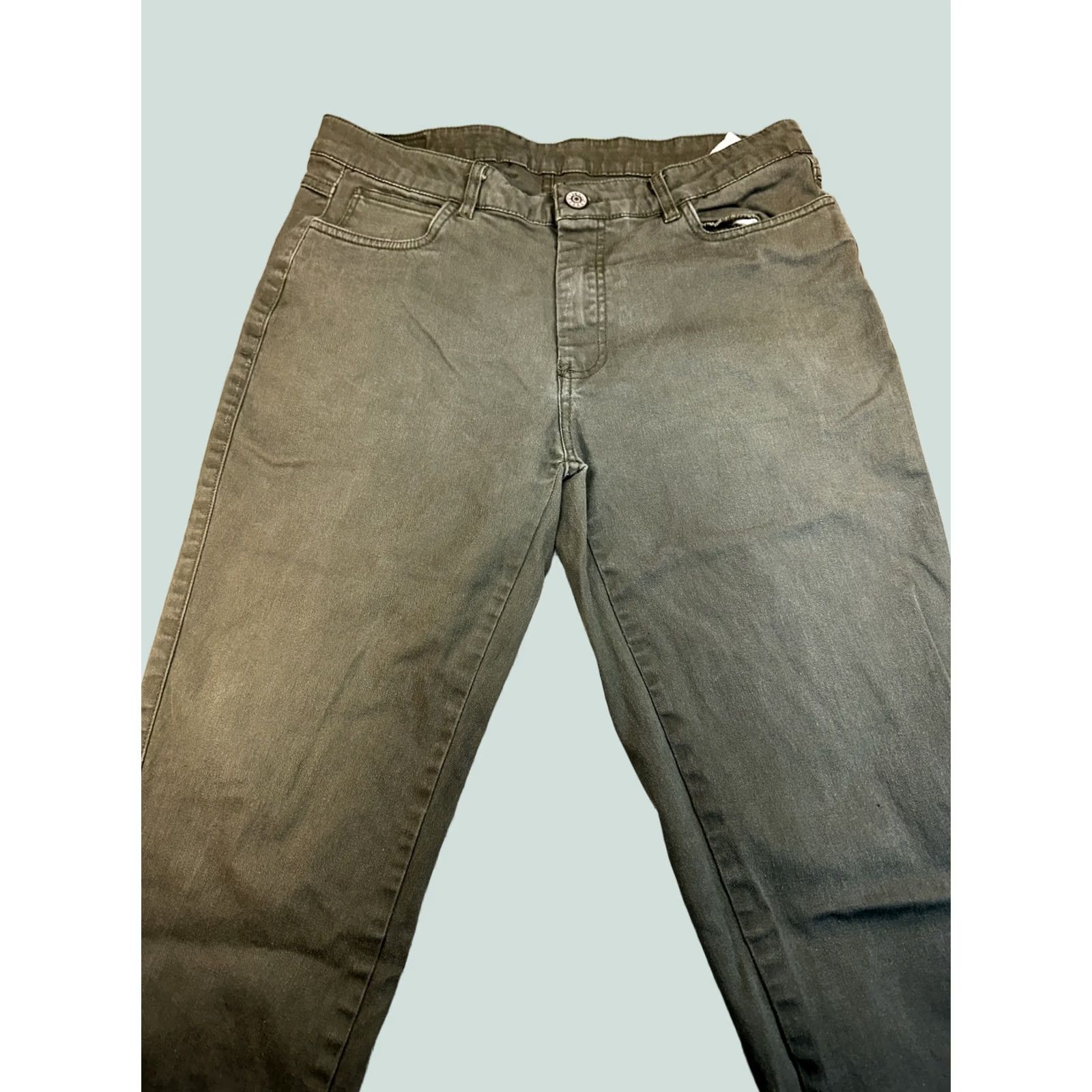 Vintage Galaxy By Harvic Men Slim Chino Pants Green 32x32 Pants Stretch Utility 97% Cotton/3% Spandex Shirt Mens Size US 32 / EU 48 - 1 Thumbnail