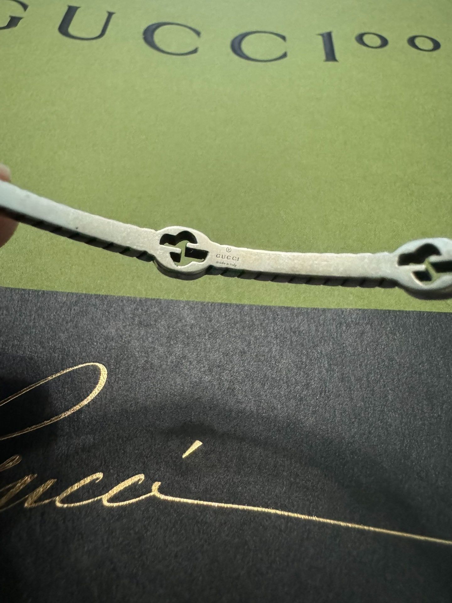 Gucci Gucci's new classic full-print silver bracelet 2501-Nextarr Size ONE SIZE - 4 Thumbnail