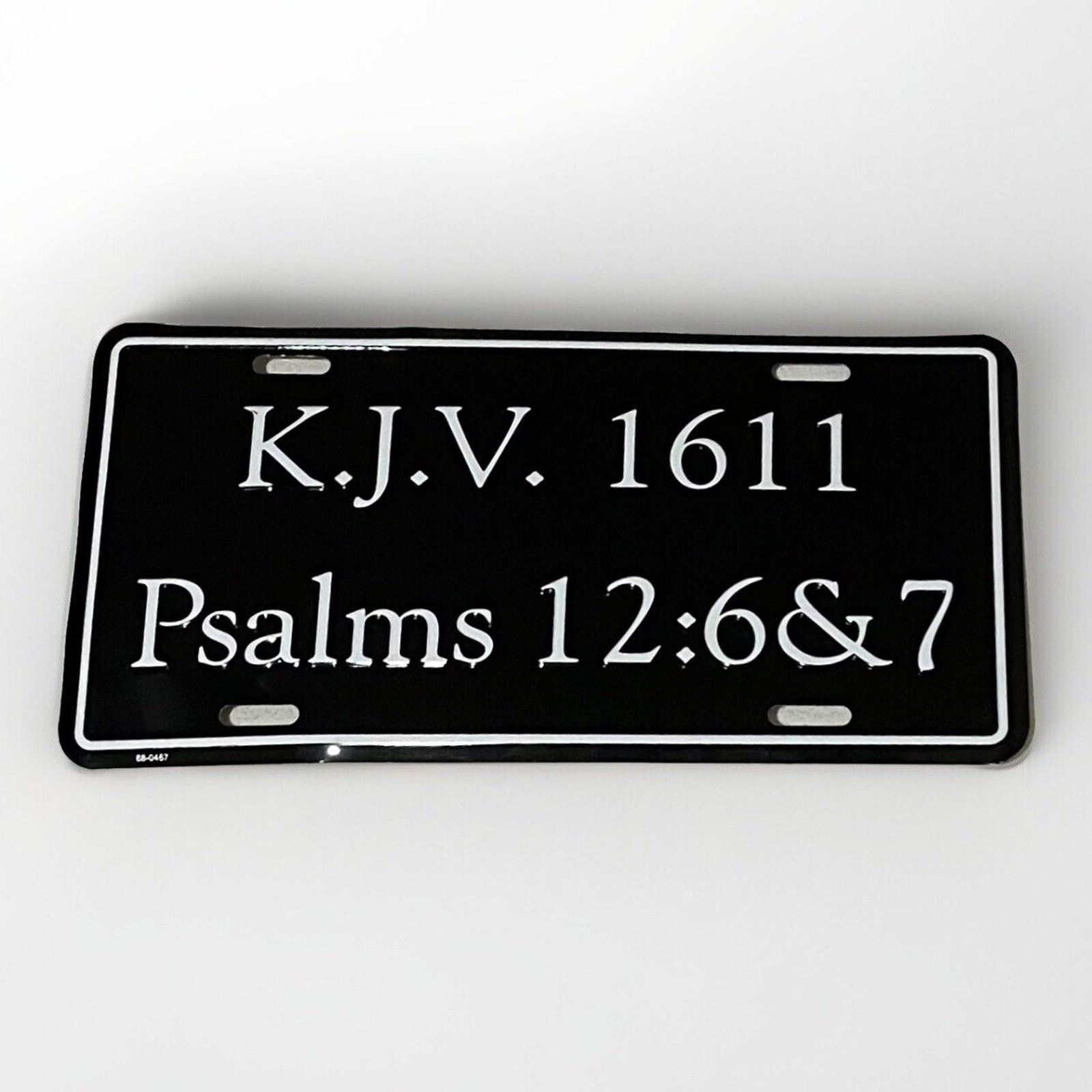Other K.J.V. 1611 - Psalms 12:6&7 License Plate Bible Clergy Black Size ONE SIZE - 1 Thumbnail