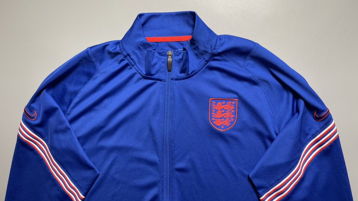 Nike × Vintage ENGLAND NIKE 2020 EURO SOCCER FOOTBALL TRAINING TRACK TOP Size US XXL / EU 58 / 5 - 2 Thumbnail