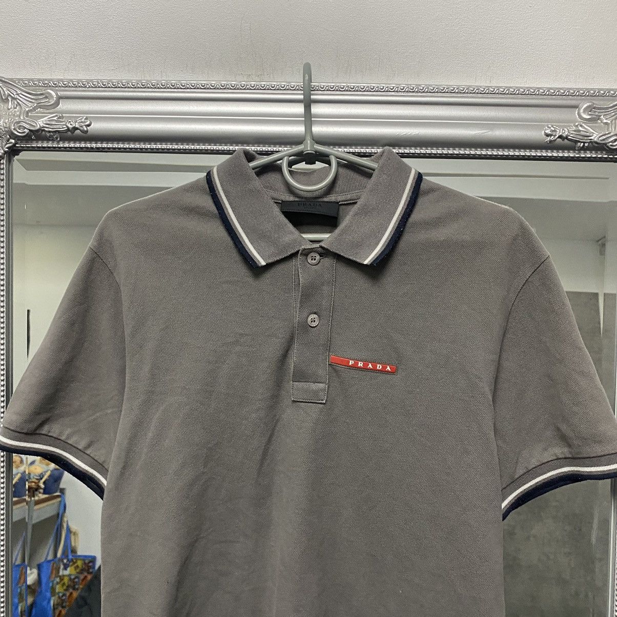 Prada Vintage Prada Polo T-Shirt Luxury Size US M / EU 48-50 / 2 - 2 Thumbnail