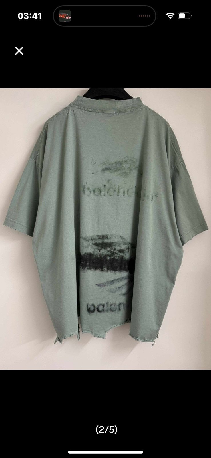 Balenciaga Balenciaga croped logo tee( Size US M / EU 48-50 / 2 - 2 Thumbnail