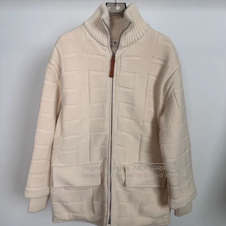Hermes Hermes Ivory H Letter Padded Jacket Size XXS / US 00 / IT 34 - 2 Thumbnail